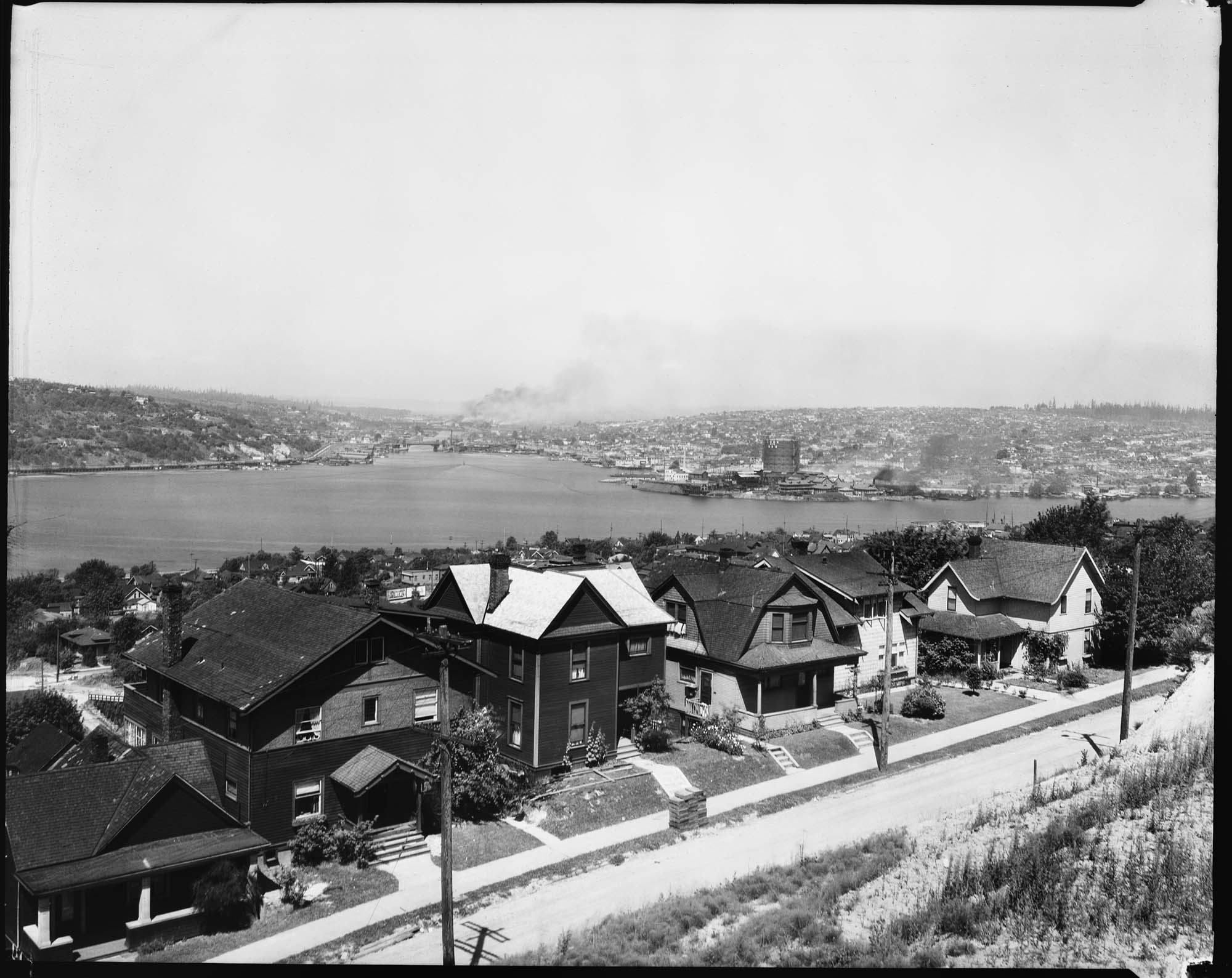 Image of View of Lake Union from Capitol Hill, Seattle, circa 1922