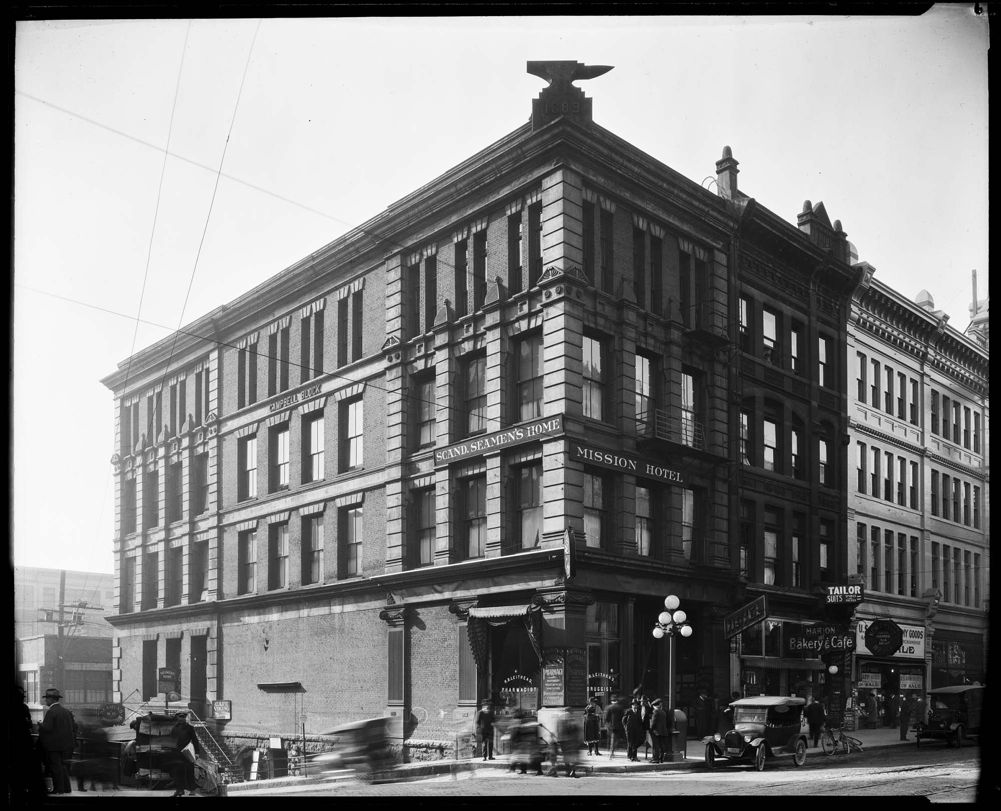 Image of The Scandinavian Seamen's Home and Mission Hotel, circa 1922