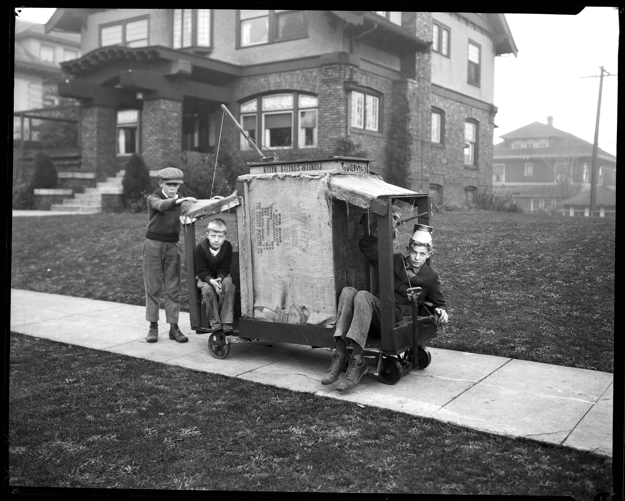 Image of Toonerville trolley, circa 1918