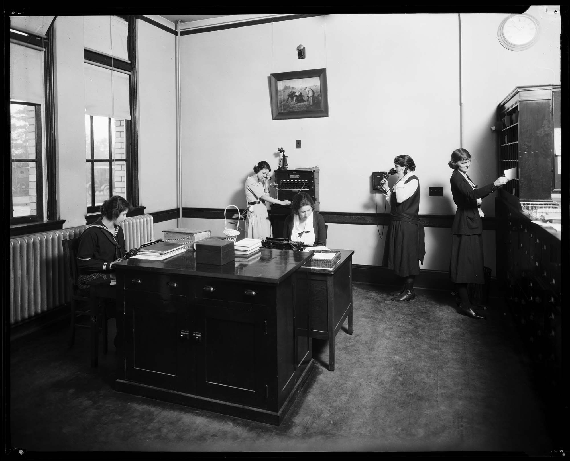Image of Office at West Seattle High School, December 1921