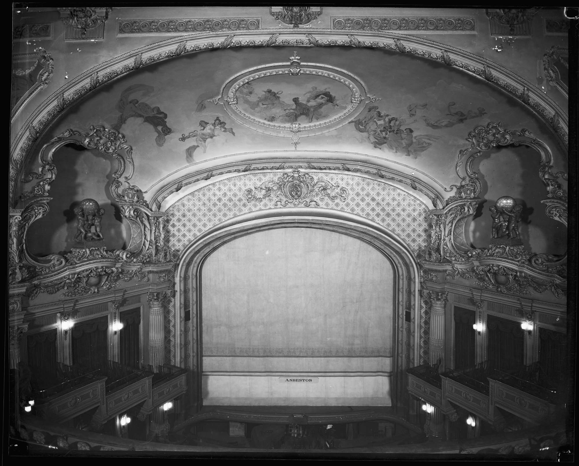 Image of Stage of the Orpheum Theatre, circa 1920