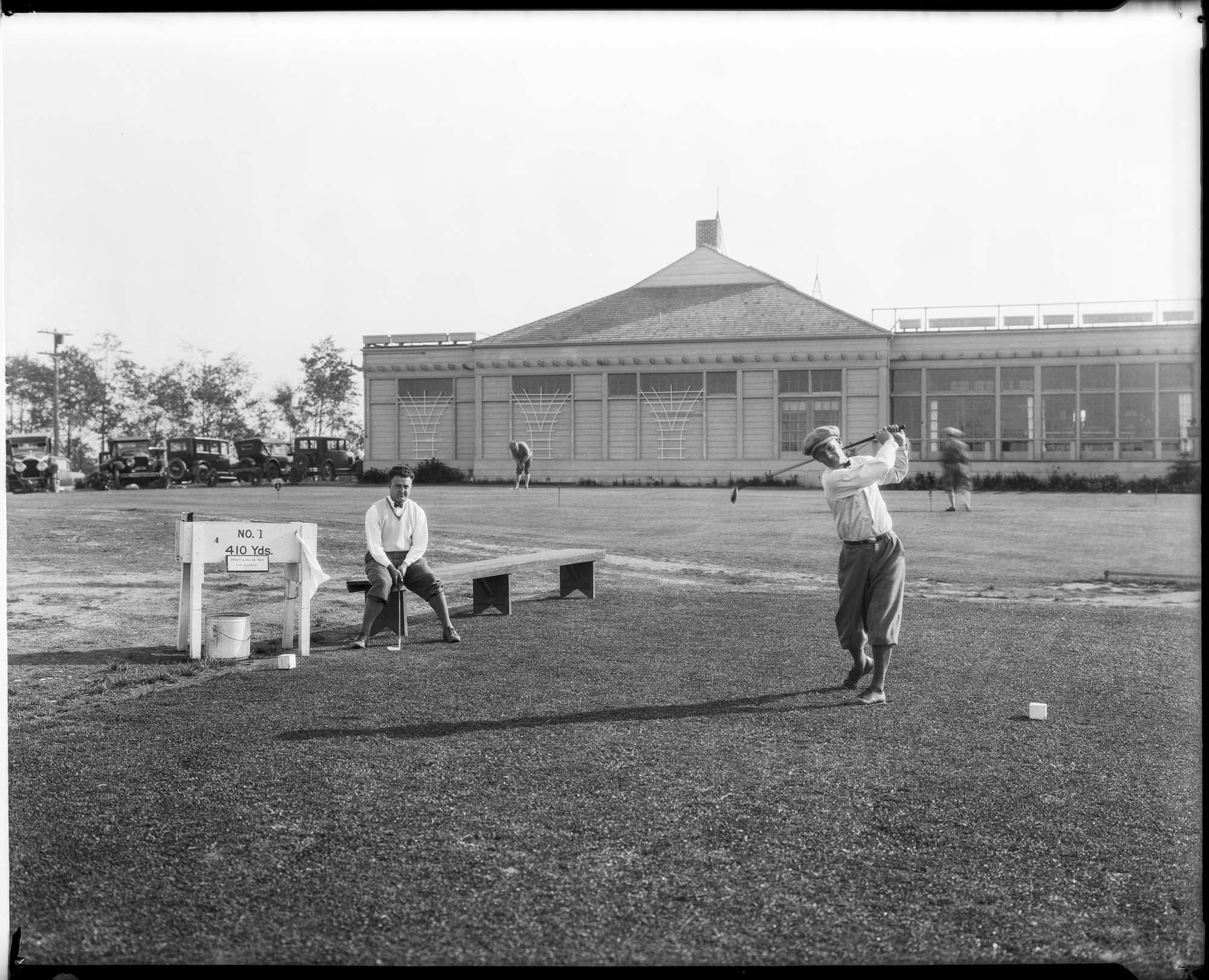Image of Golfers on course at Olympic Golf and Country Club, circa 1925