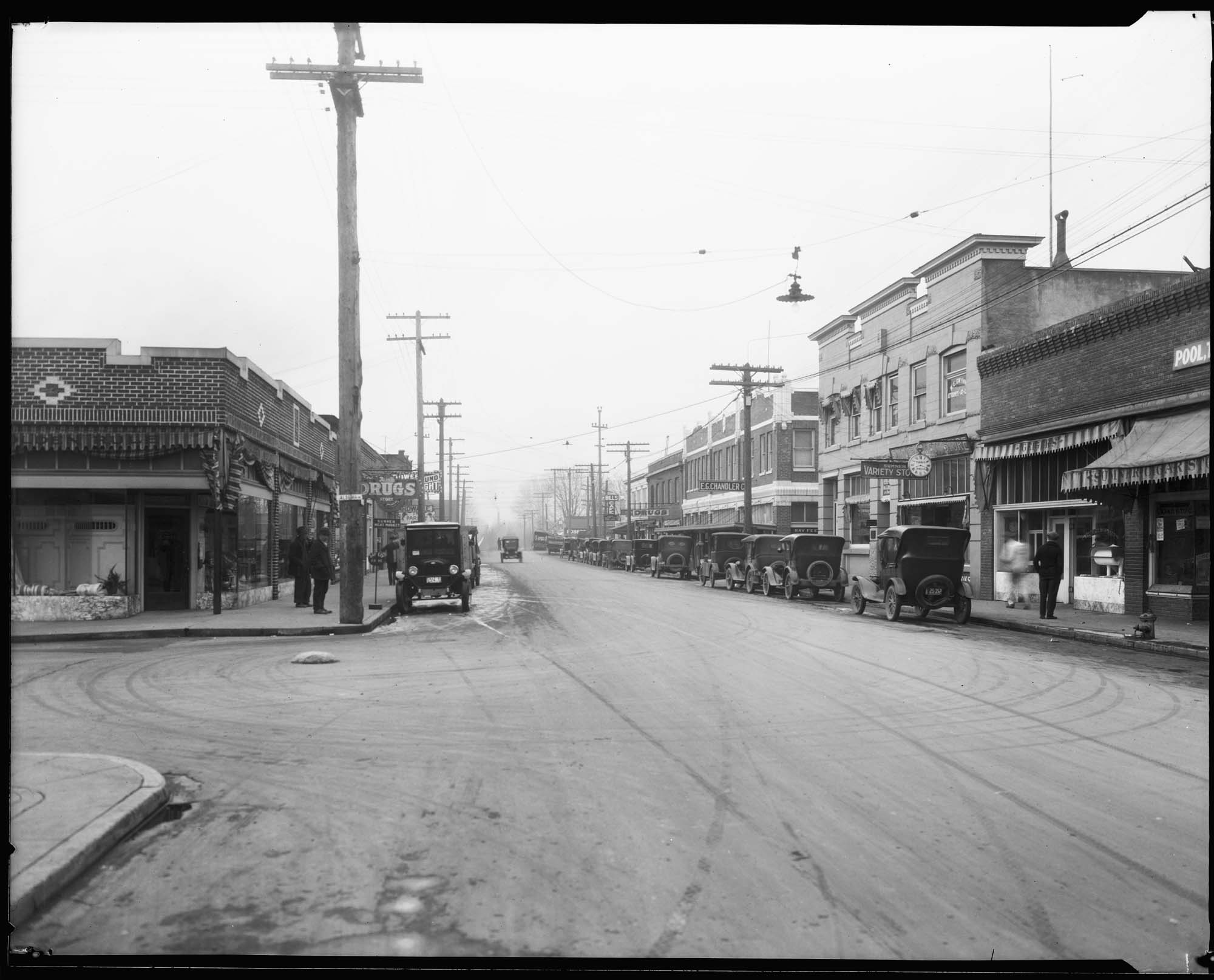 Image of Sumner business district, January 16, 1926