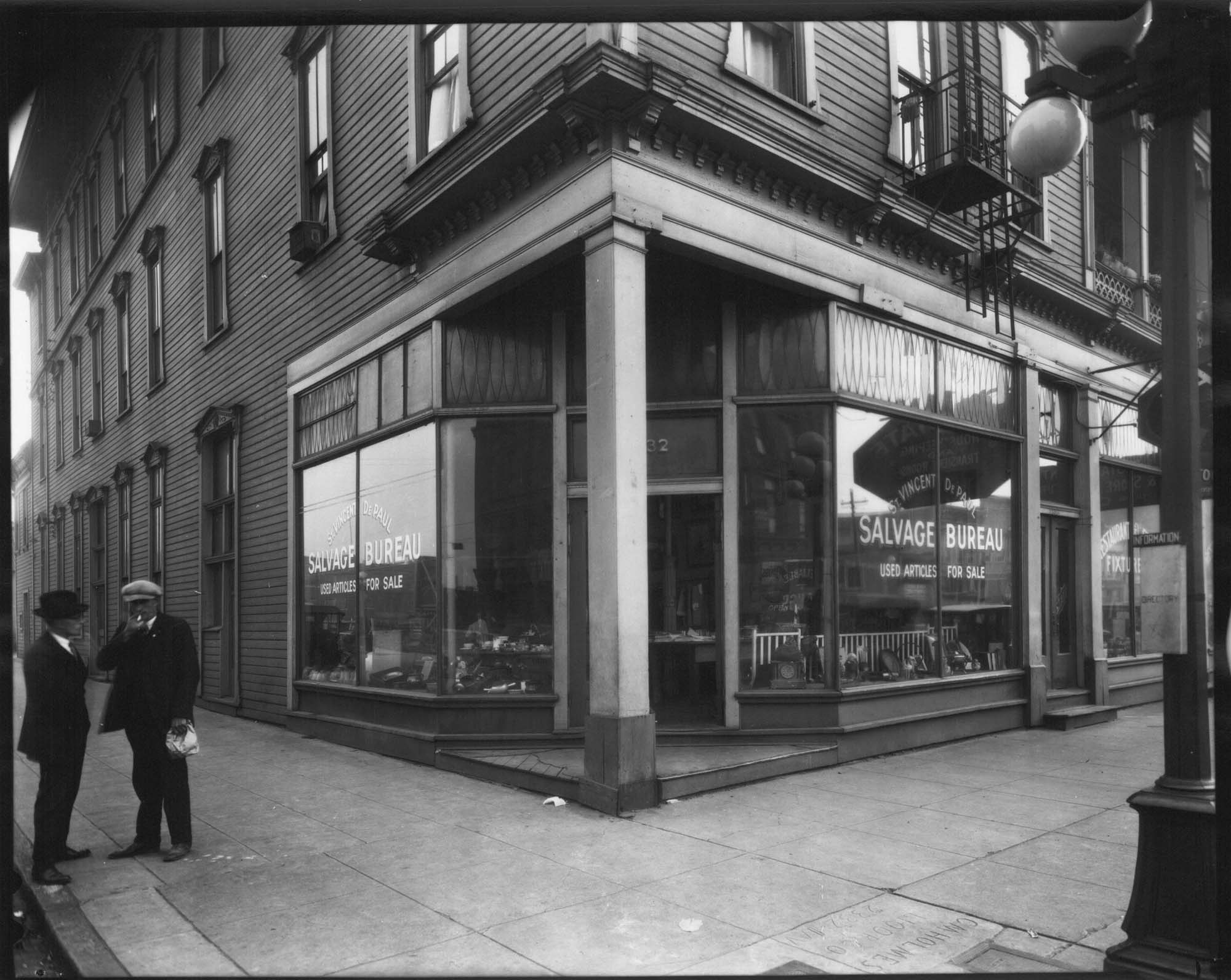 Image of St. Vincent De Paul secondhand store, Seattle, circa 1926