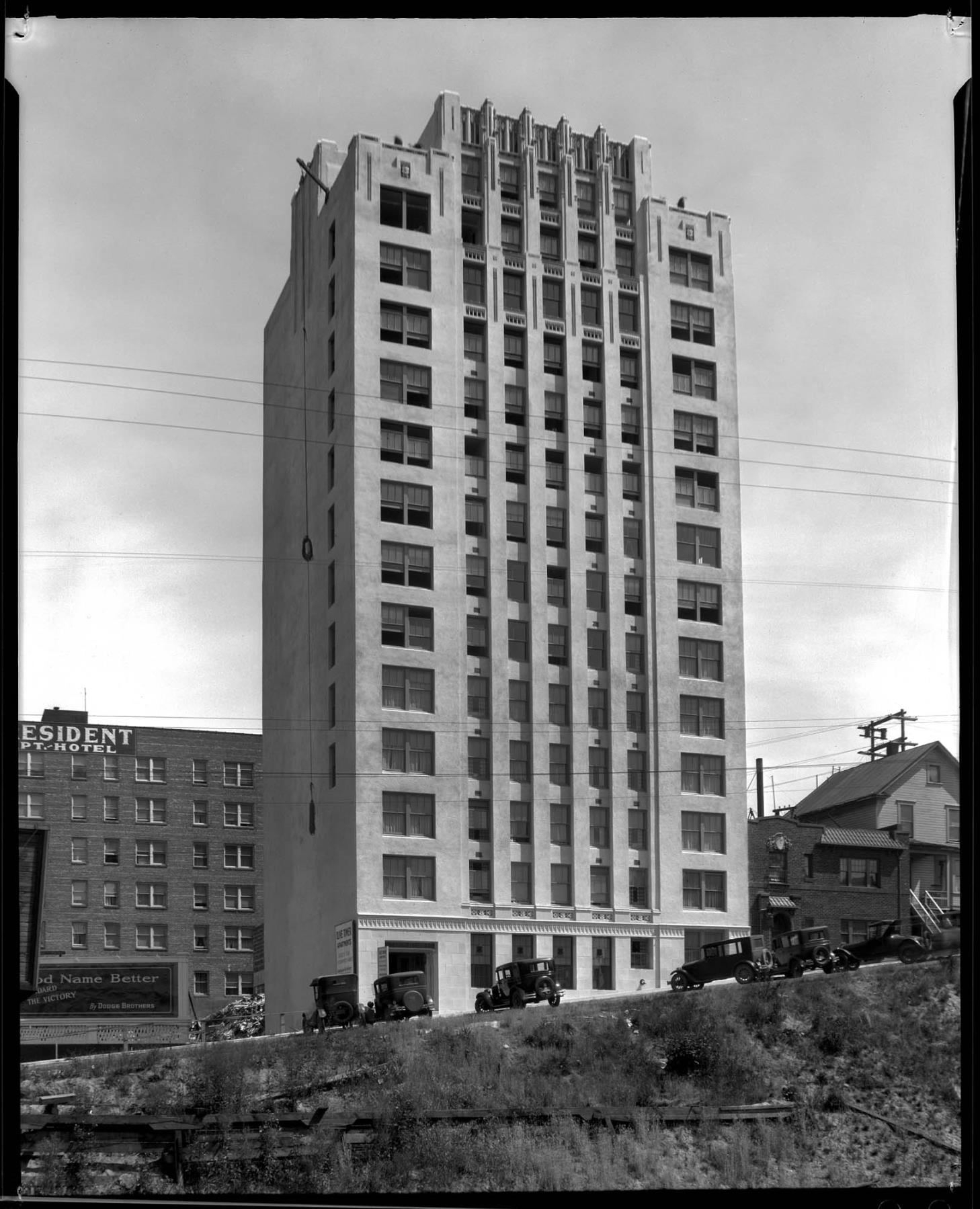 Image of Olive Tower Apartments, Seattle, circa 1928