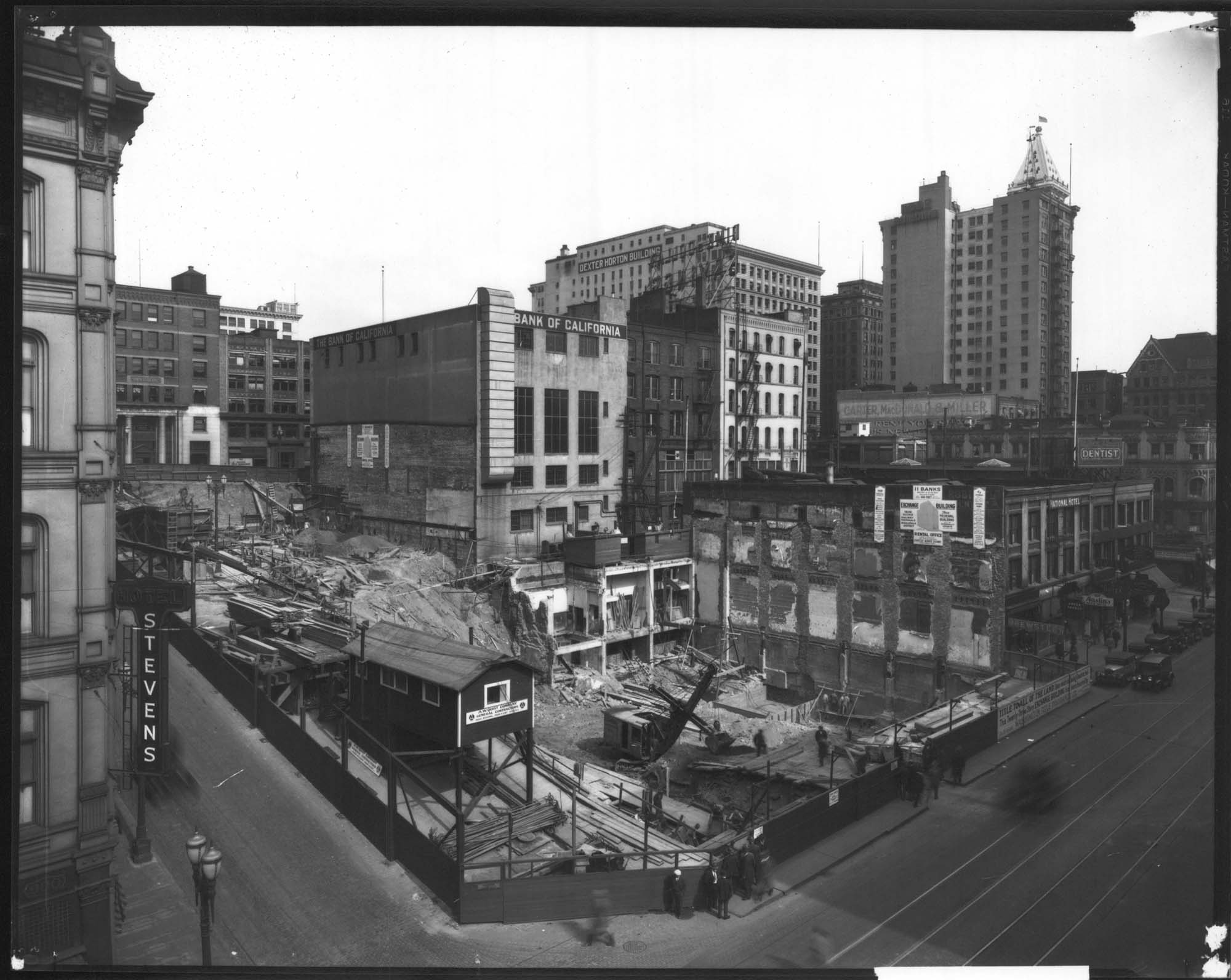 Image of Exchange Building under construction, Seattle, May 1, 1929