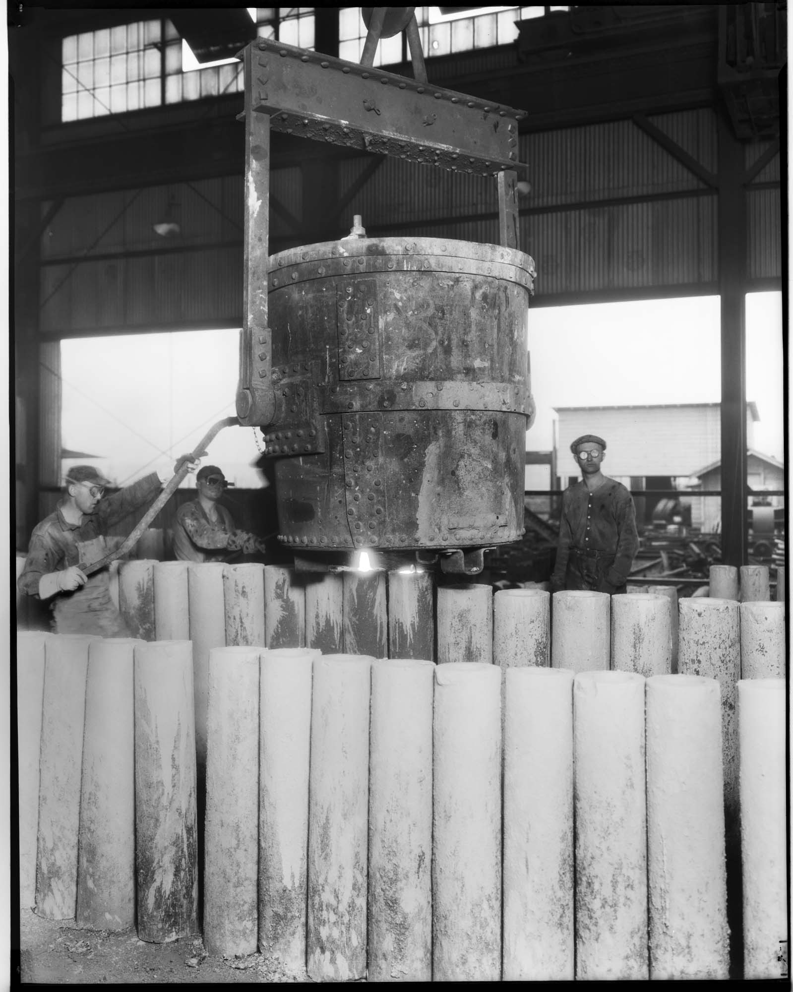 Image of Inside the Northwest Steel Rolling Mills, November 7, 1927