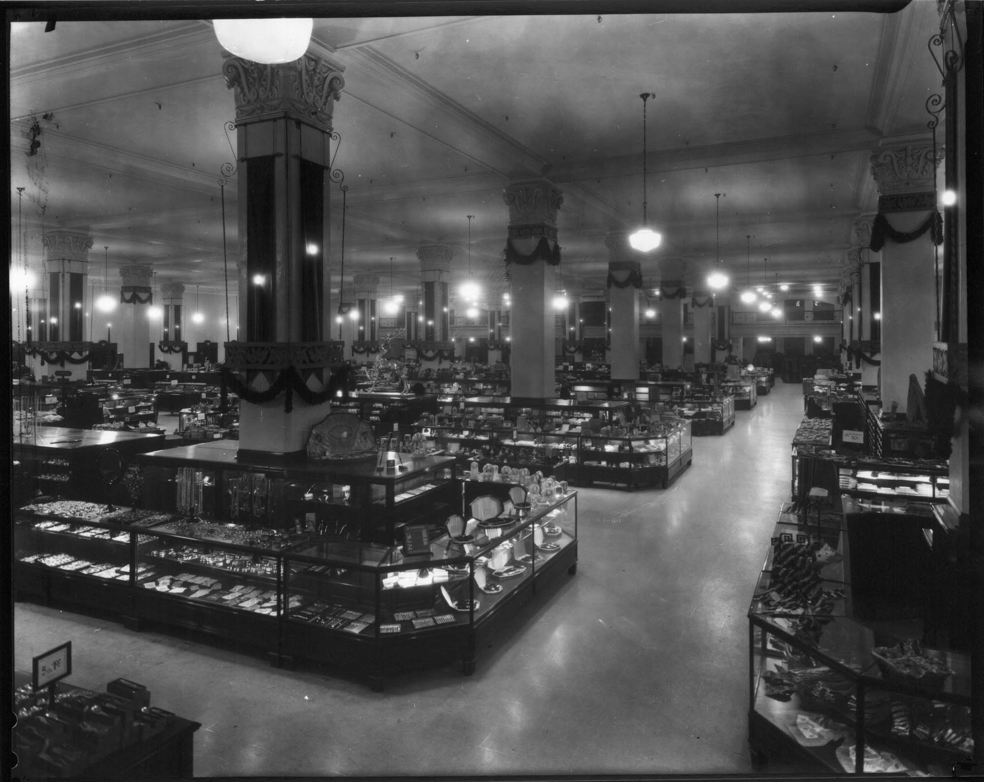 Image of Rhodes department store interior, Seattle, circa 1927