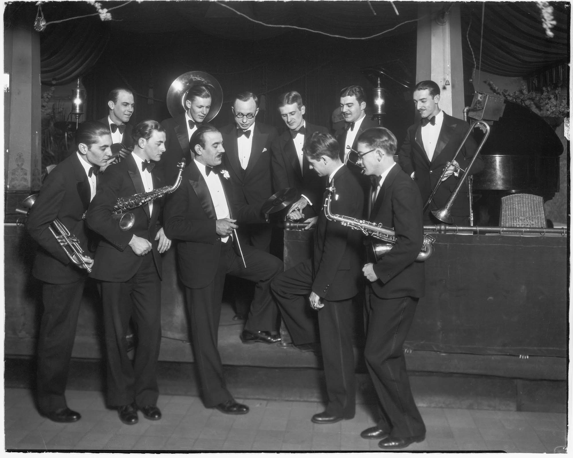 Image of Vic Meyers Orchestra, probably in Seattle, December 3, 1927