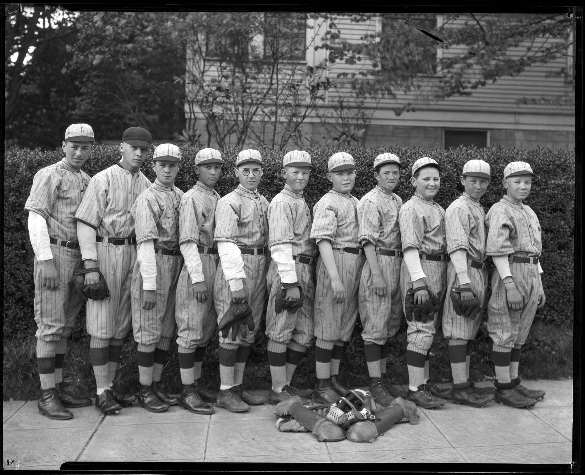 Image of Boys' baseball team, circa 1925