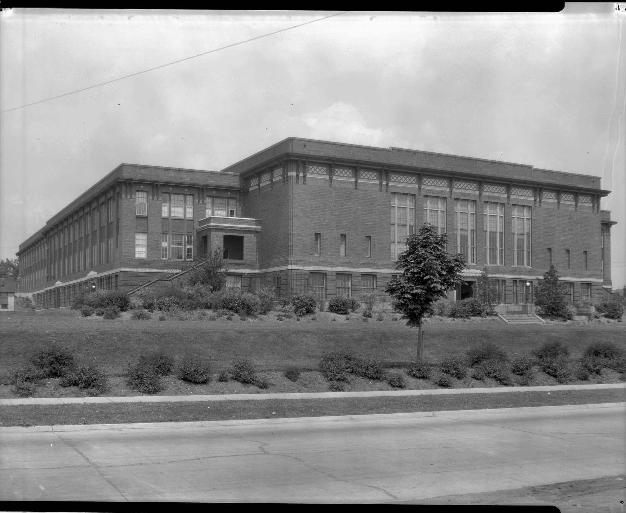 Image of Ballard High School, April 10, 1930