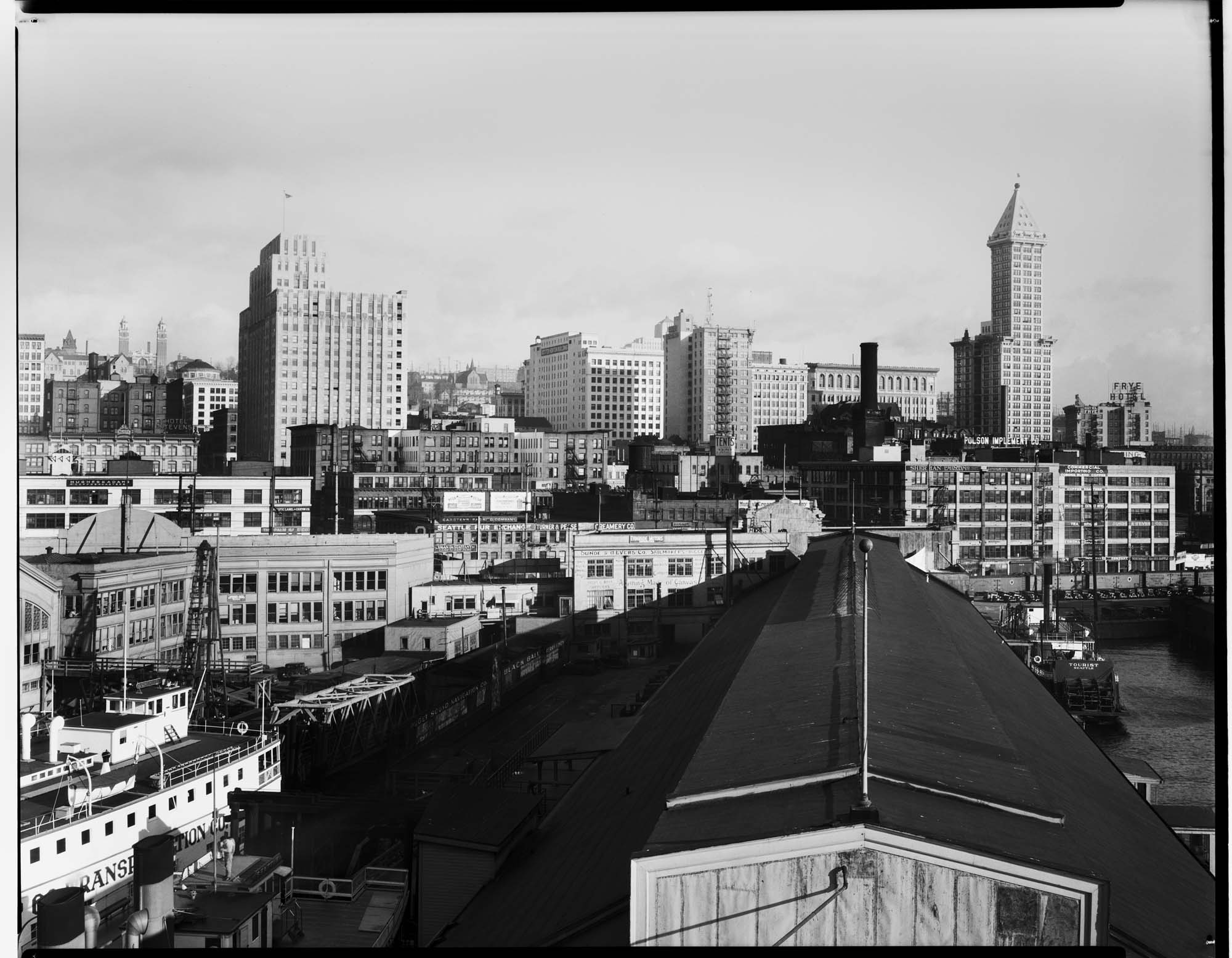 Image of Downtown Seattle from Colman Dock, circa 1931
