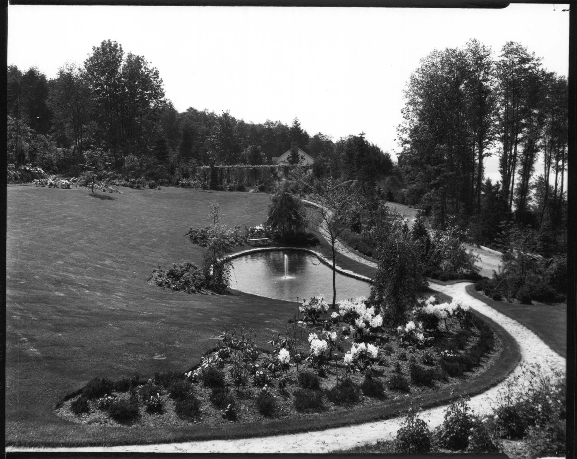 Image of Walter Douglass residence grounds, The Highlands, May 11, 1931
