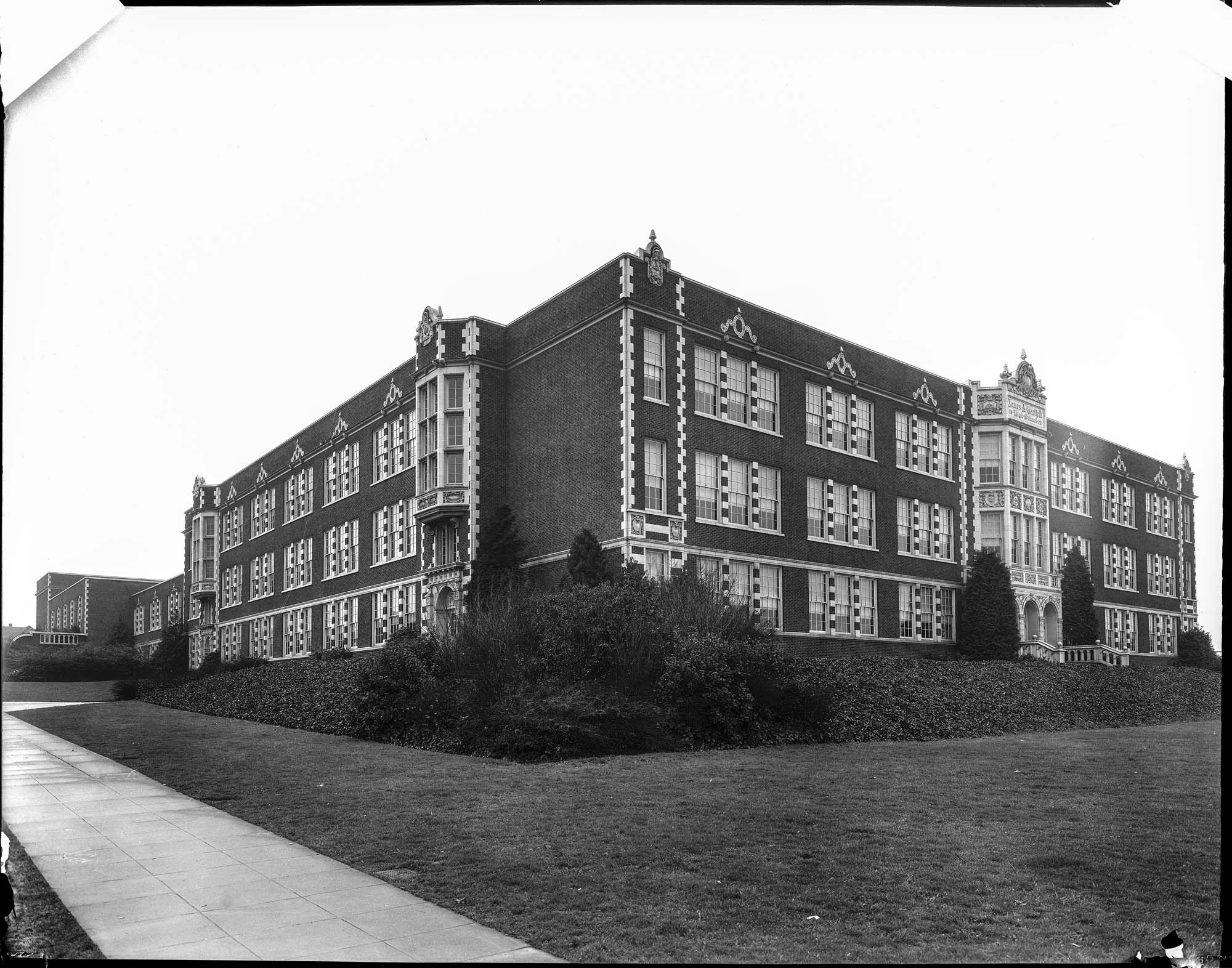 Image of Garfield High School, Seattle, December 15, 1934