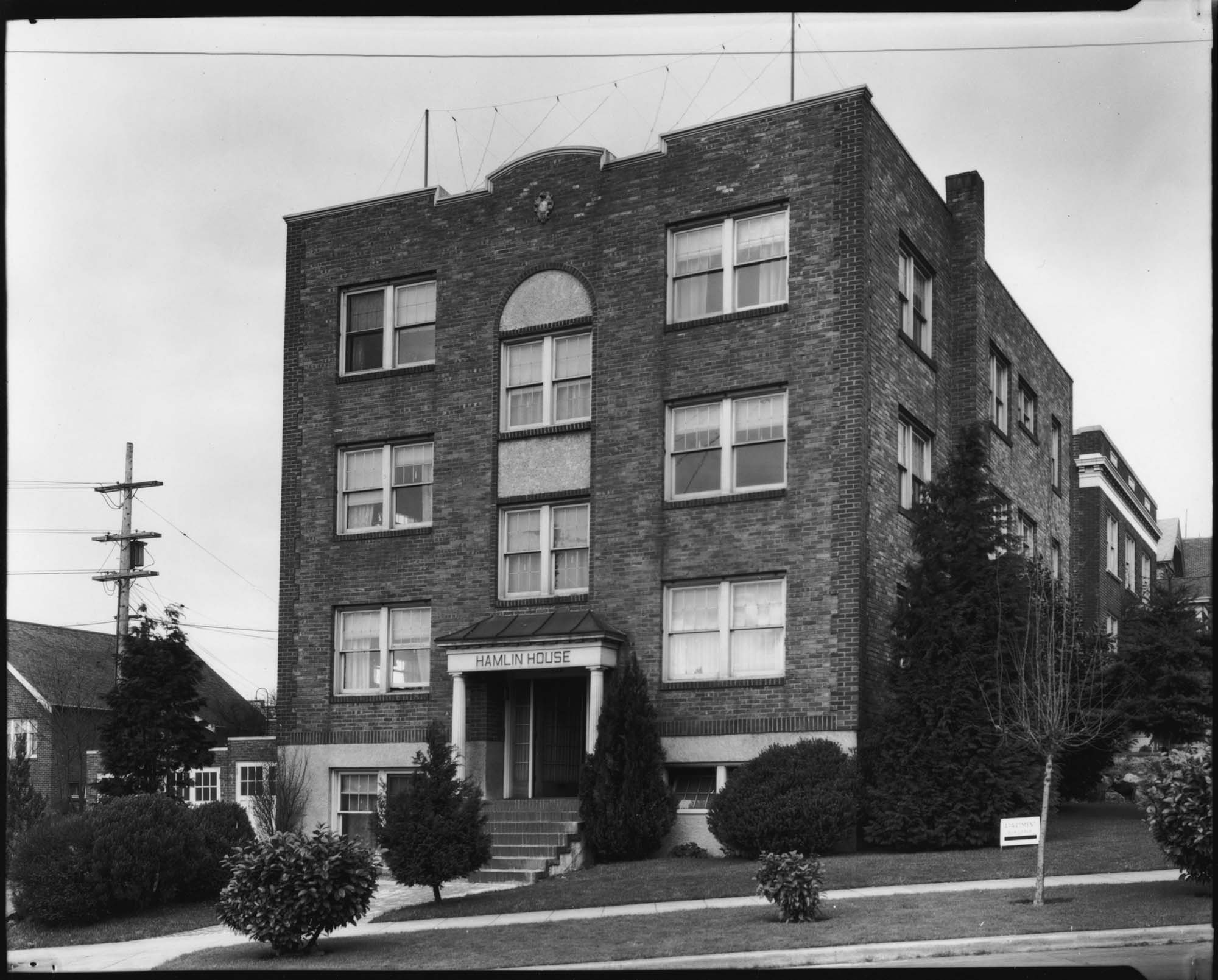 Image of Hamlin House Apartments, Seattle, February 20, 1935
