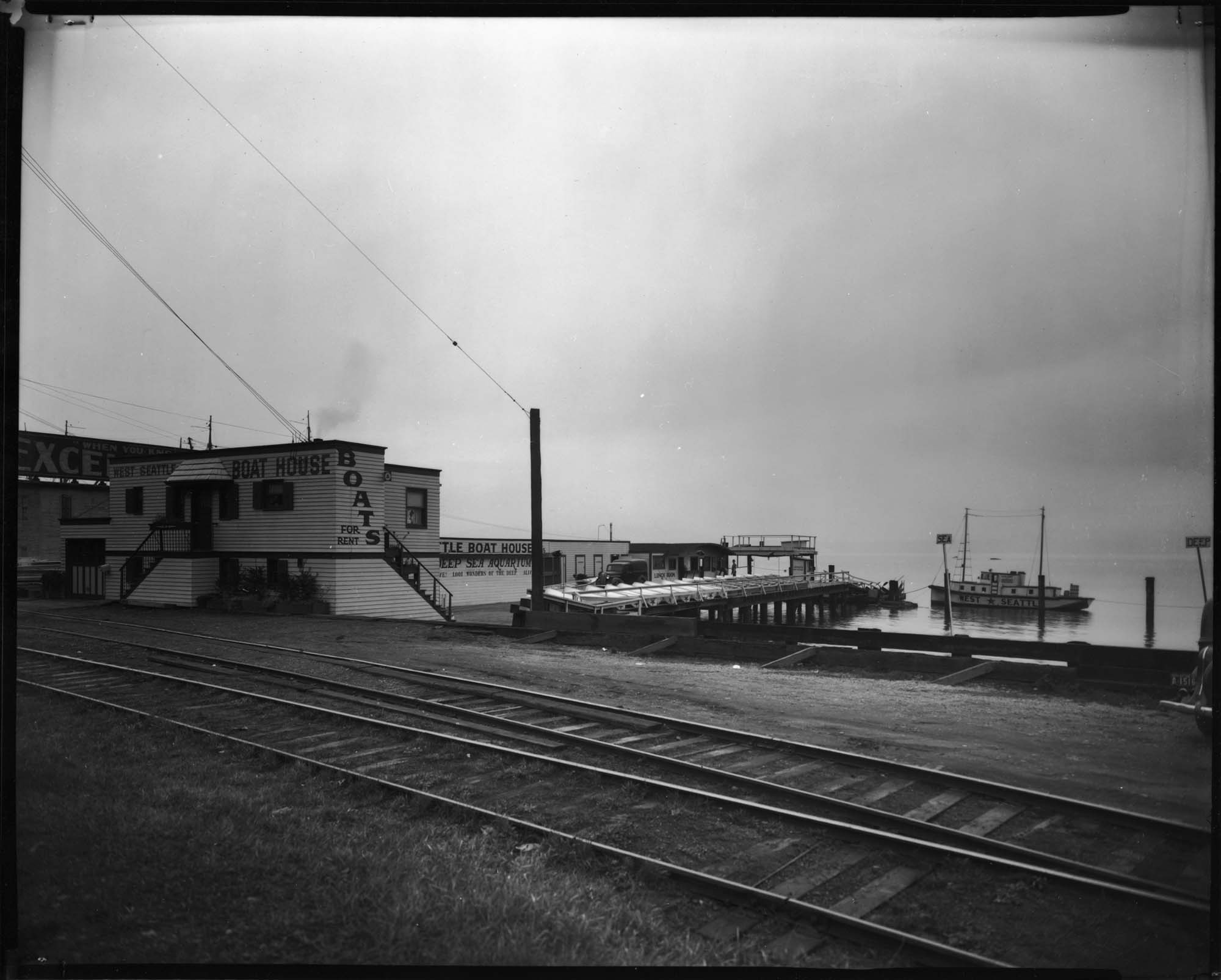 Image of West Seattle Boat House, Seattle, November 6, 1937