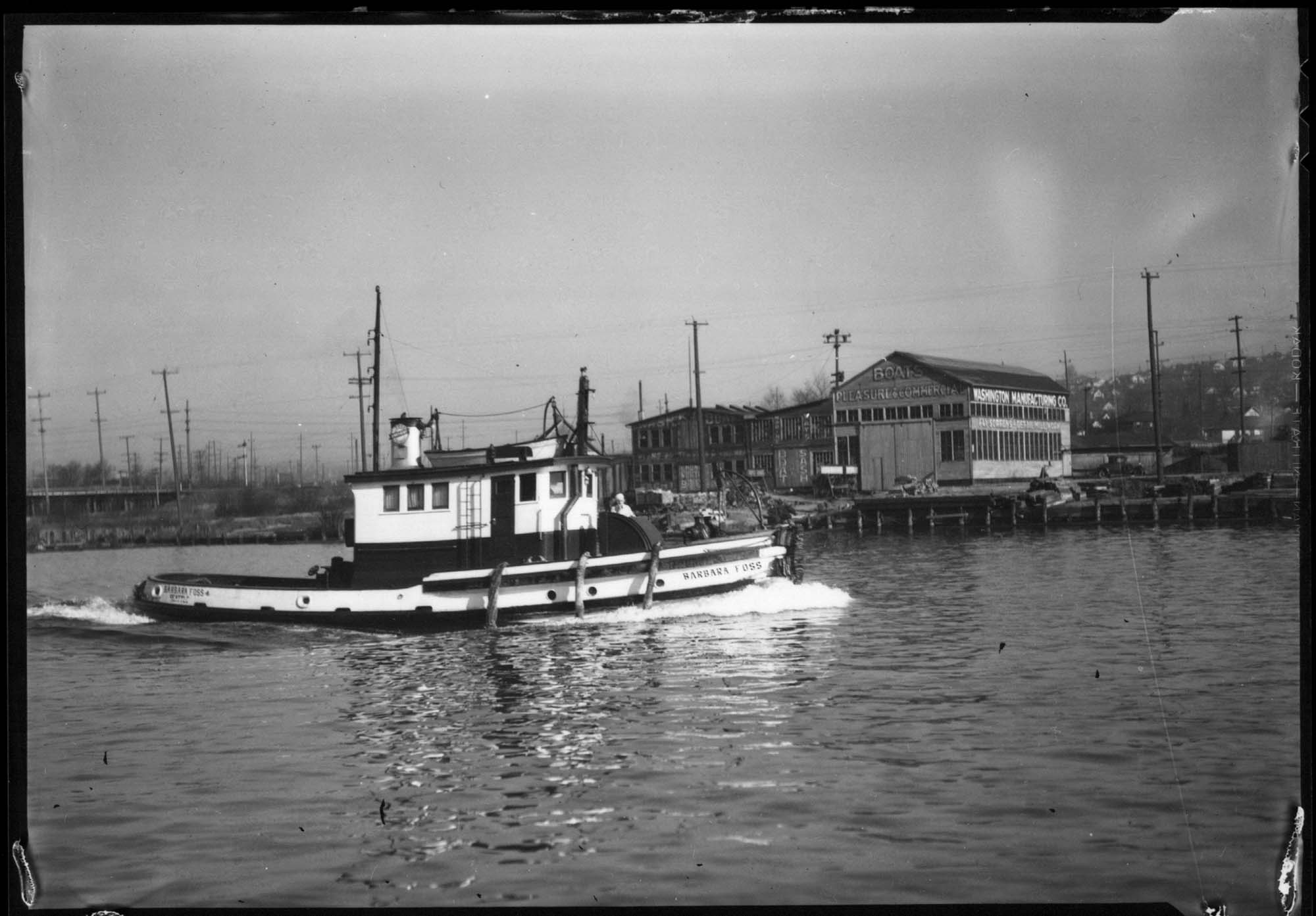 Image of Tug Barbara, Seattle, February 19, 1936