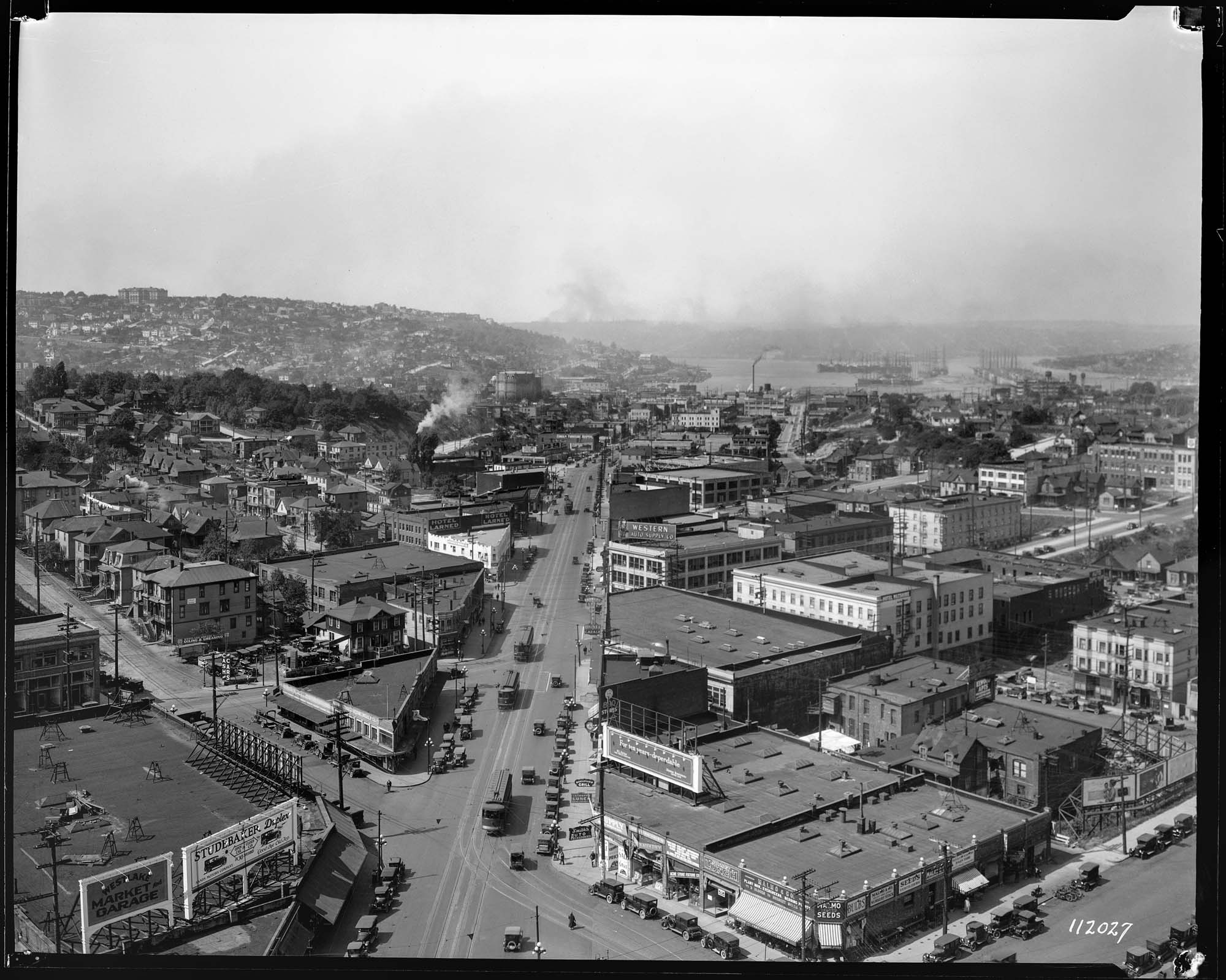 Image of View of the Denny Regrade area, circa 1925
