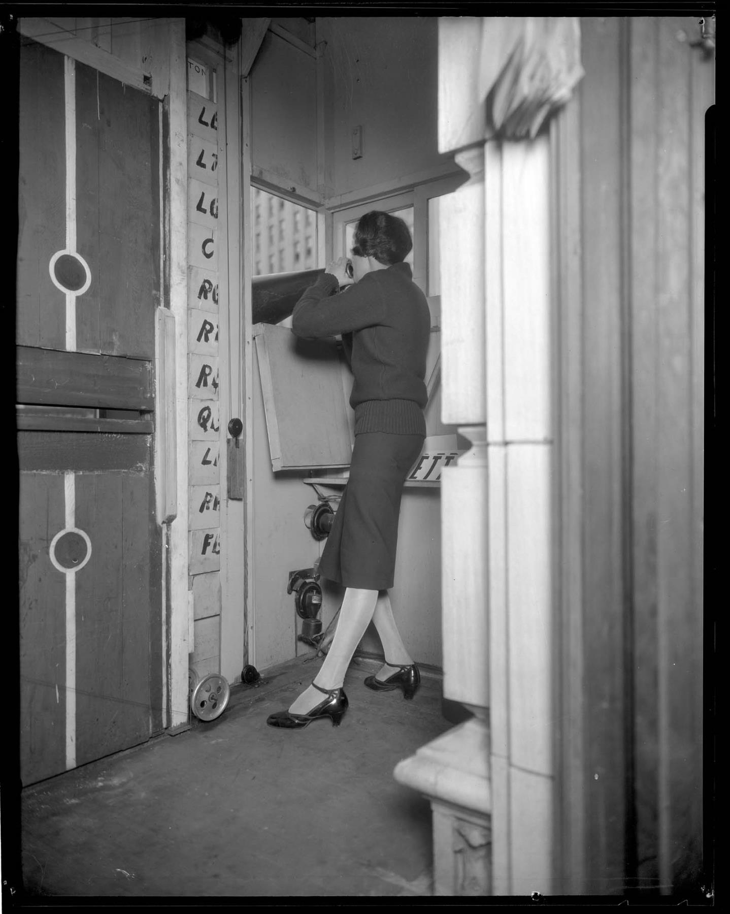 Image of Shouting out the football game, November 14, 1925