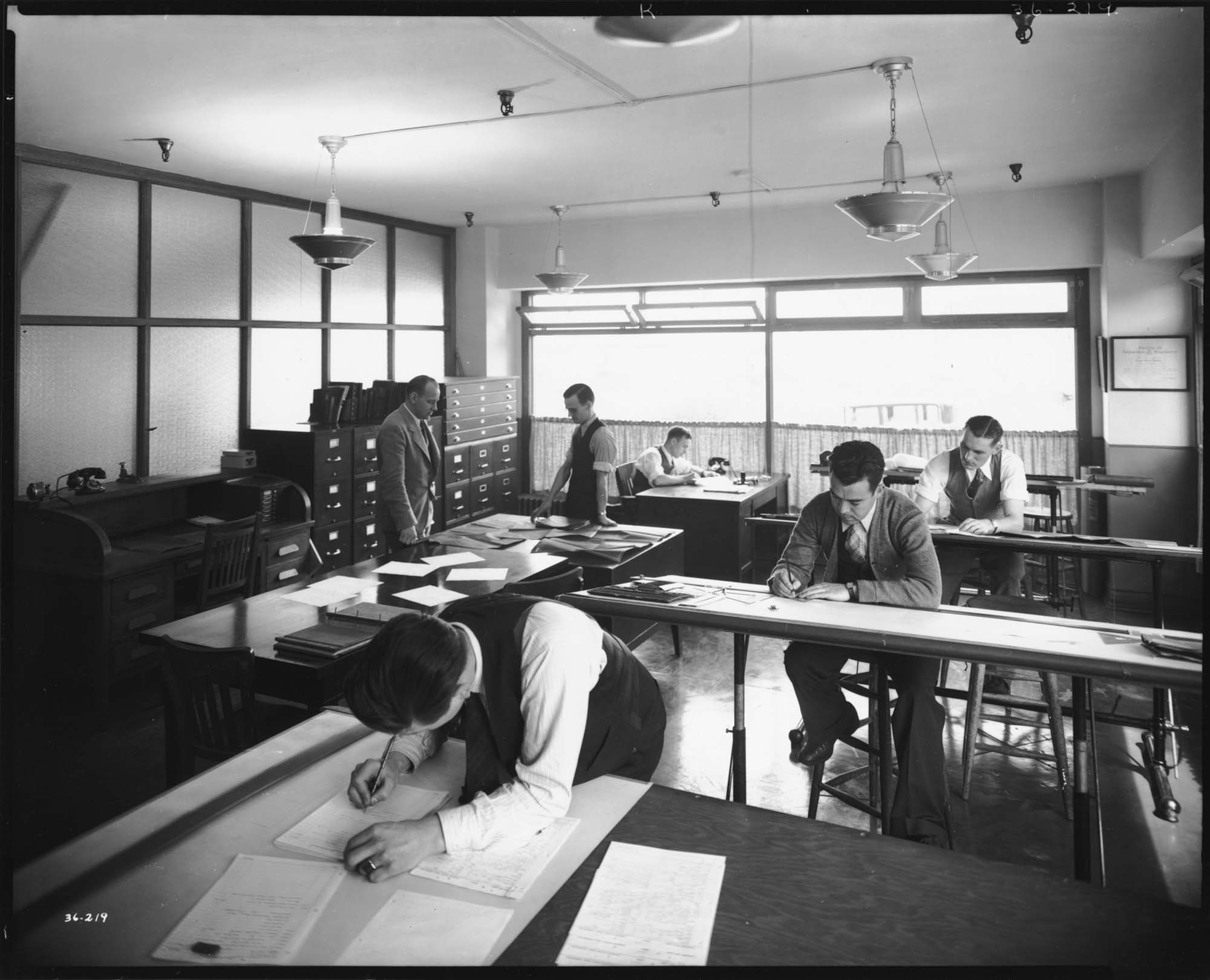 Image of Kenworth planning department, Seattle, 1936