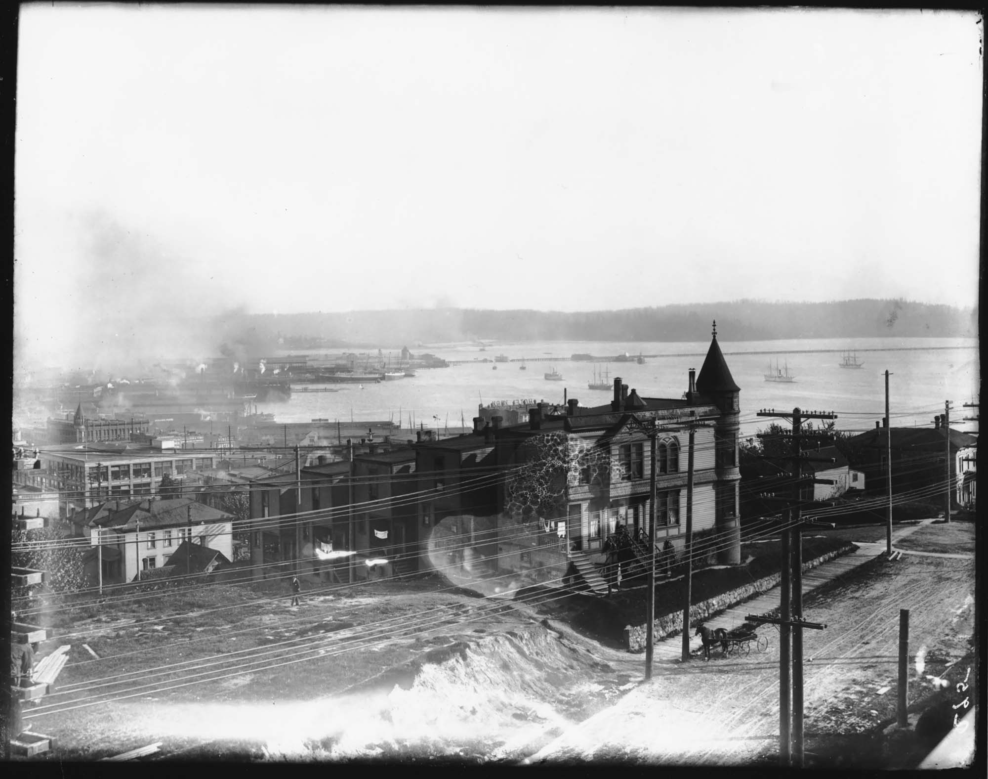 Image of View southwest from Washington Hotel, Seattle, circa 1903