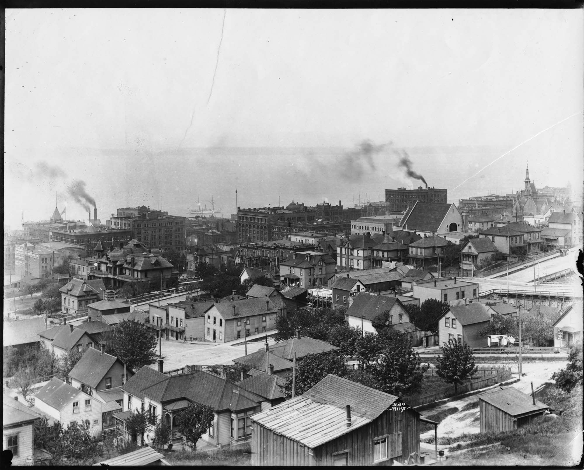 Image of Downtown Seattle from courthouse, Seattle, circa 1898