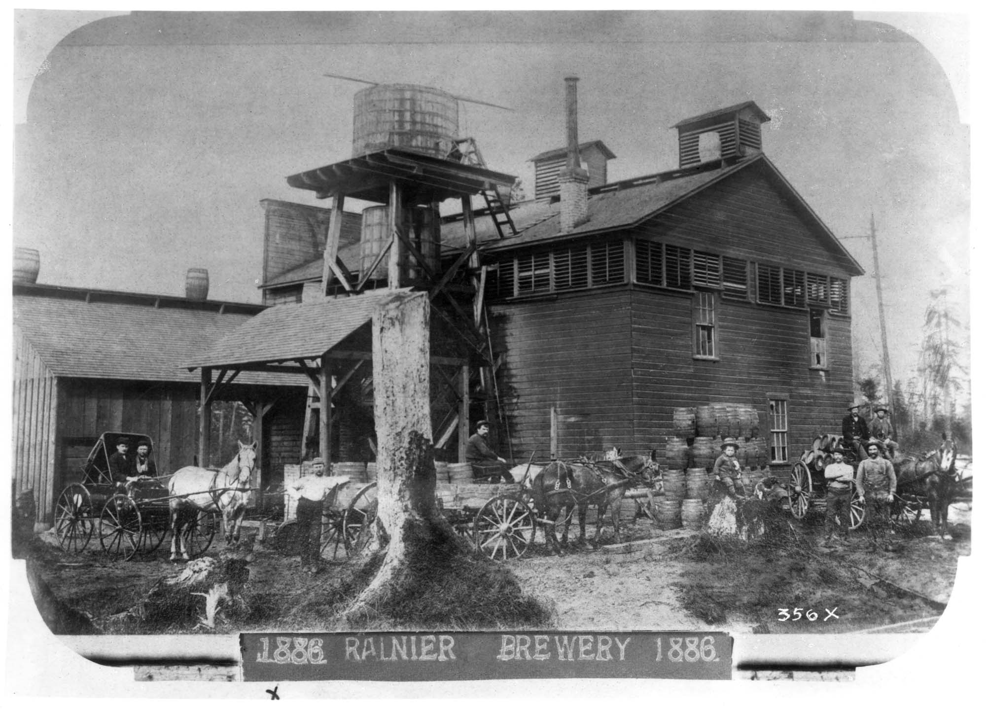 Image of Seattle Brewing and Malting Co., Georgetown, 1886
