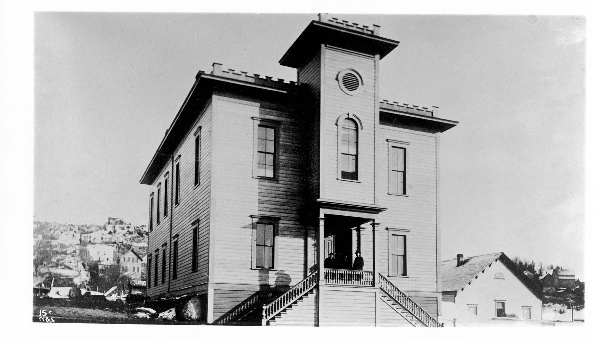Image of King County Courthouse, became Seattle City Hall, 1882