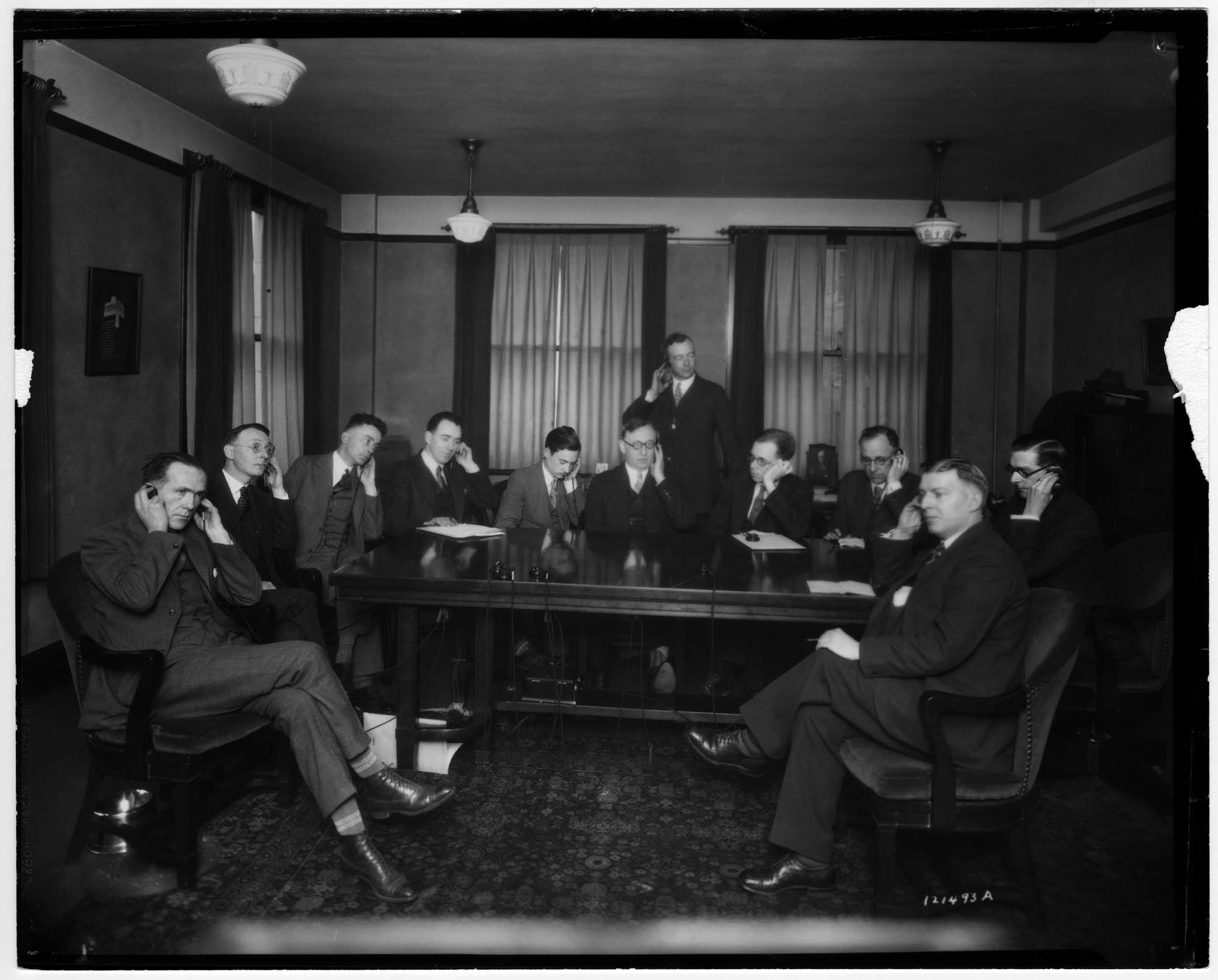 Image of Seattle's first transcontinental phone call, February 25, 1927