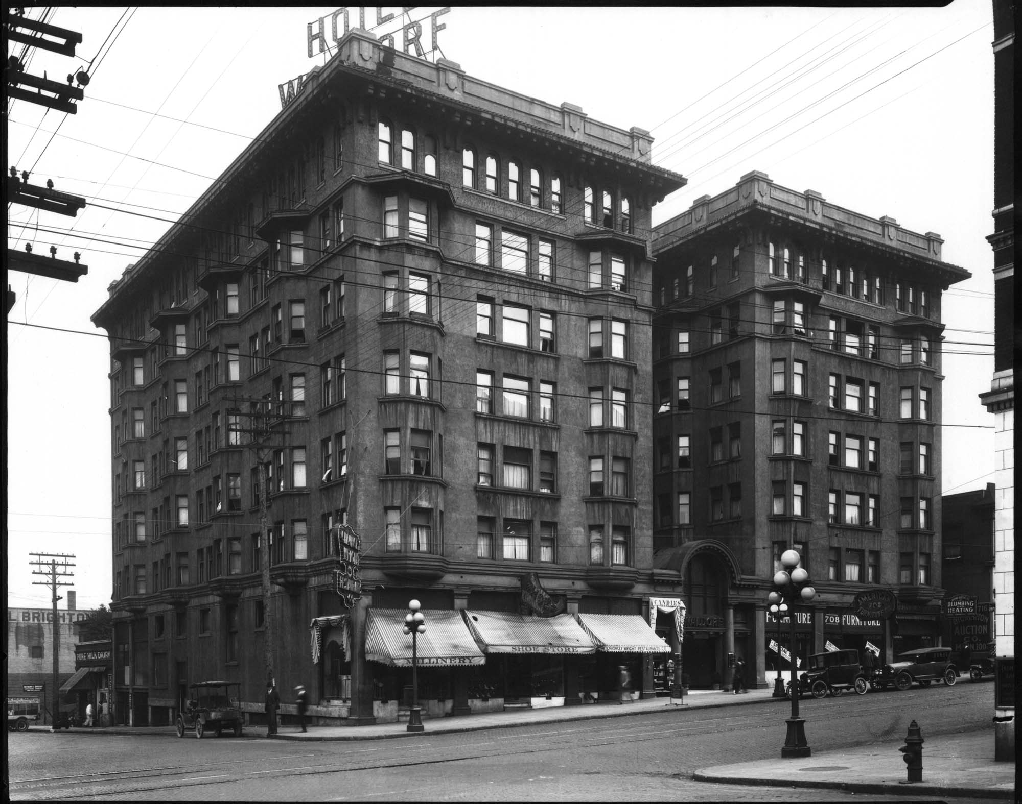 Image of Hotel Waldorf, Seattle, circa 1921