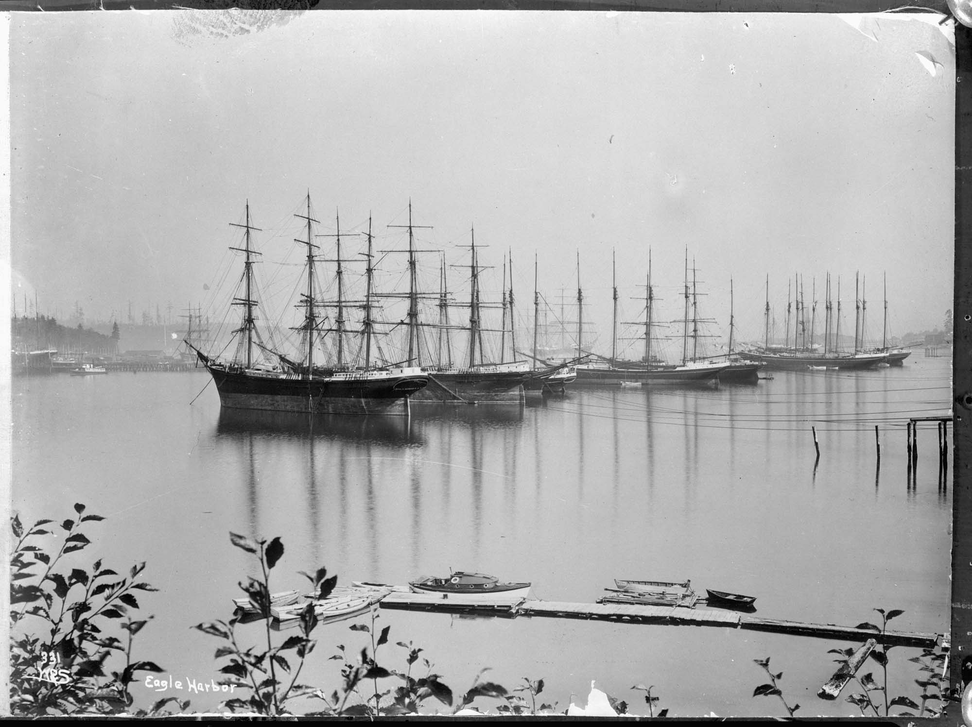 Image of Ships in Eagle Harbor, circa 1910