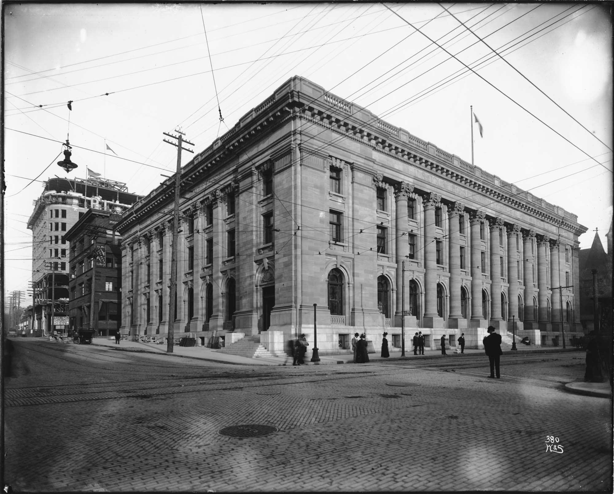 Image of Post Office at Third and Union, Seattle, 1911