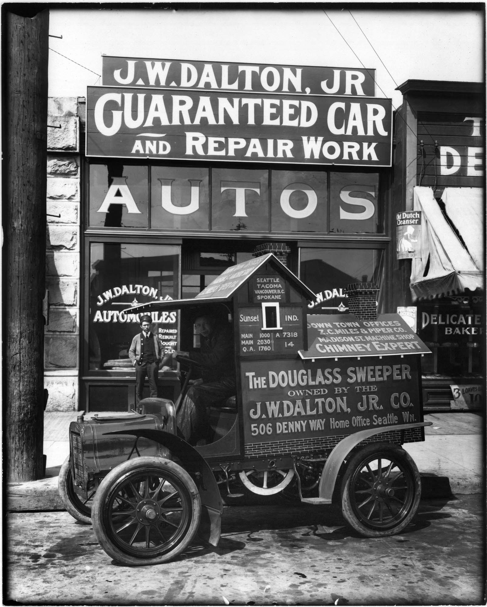 Image of J.W. Dalton Automobiles, Seattle, 1911