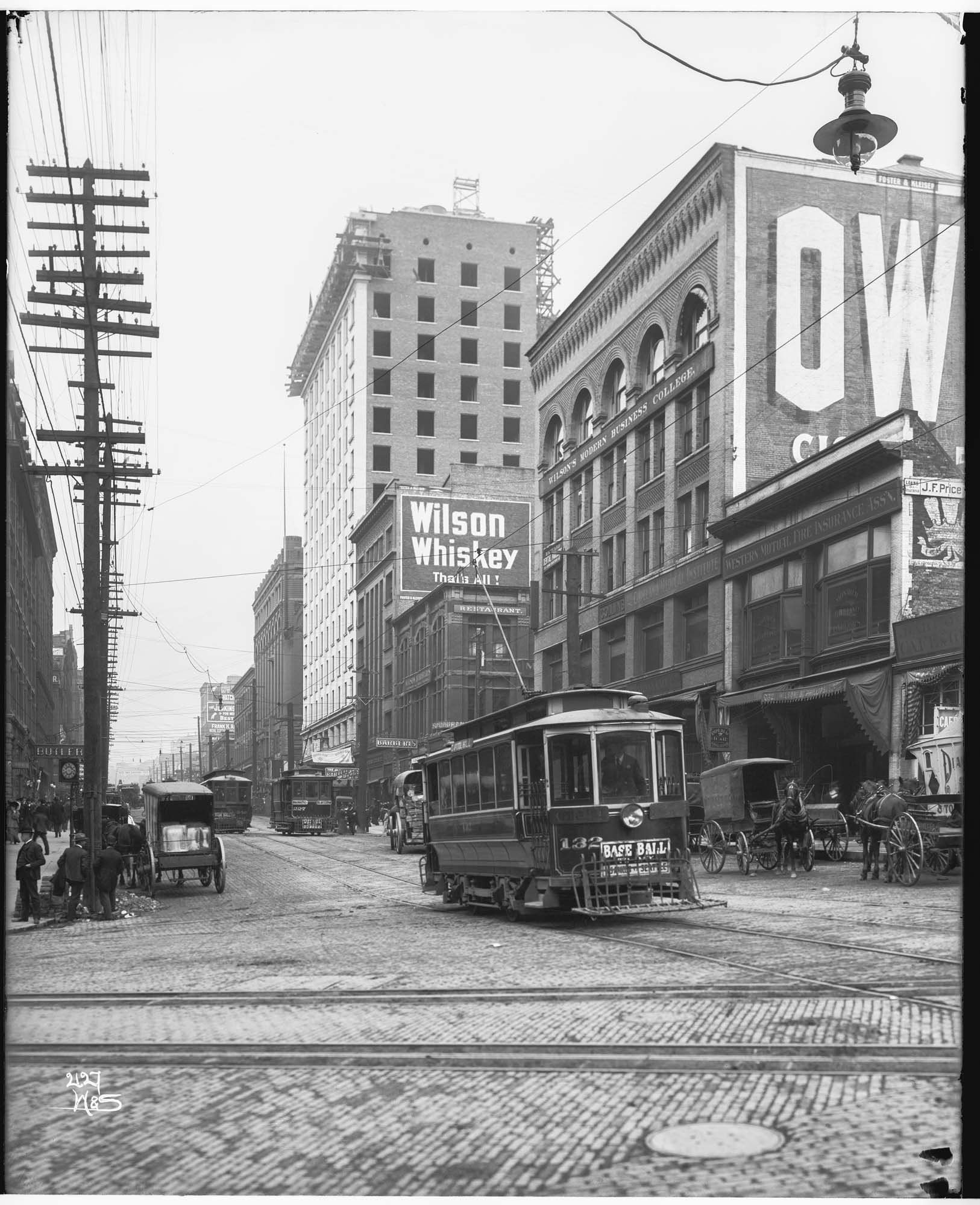 Image of Second and Yesler, 1905