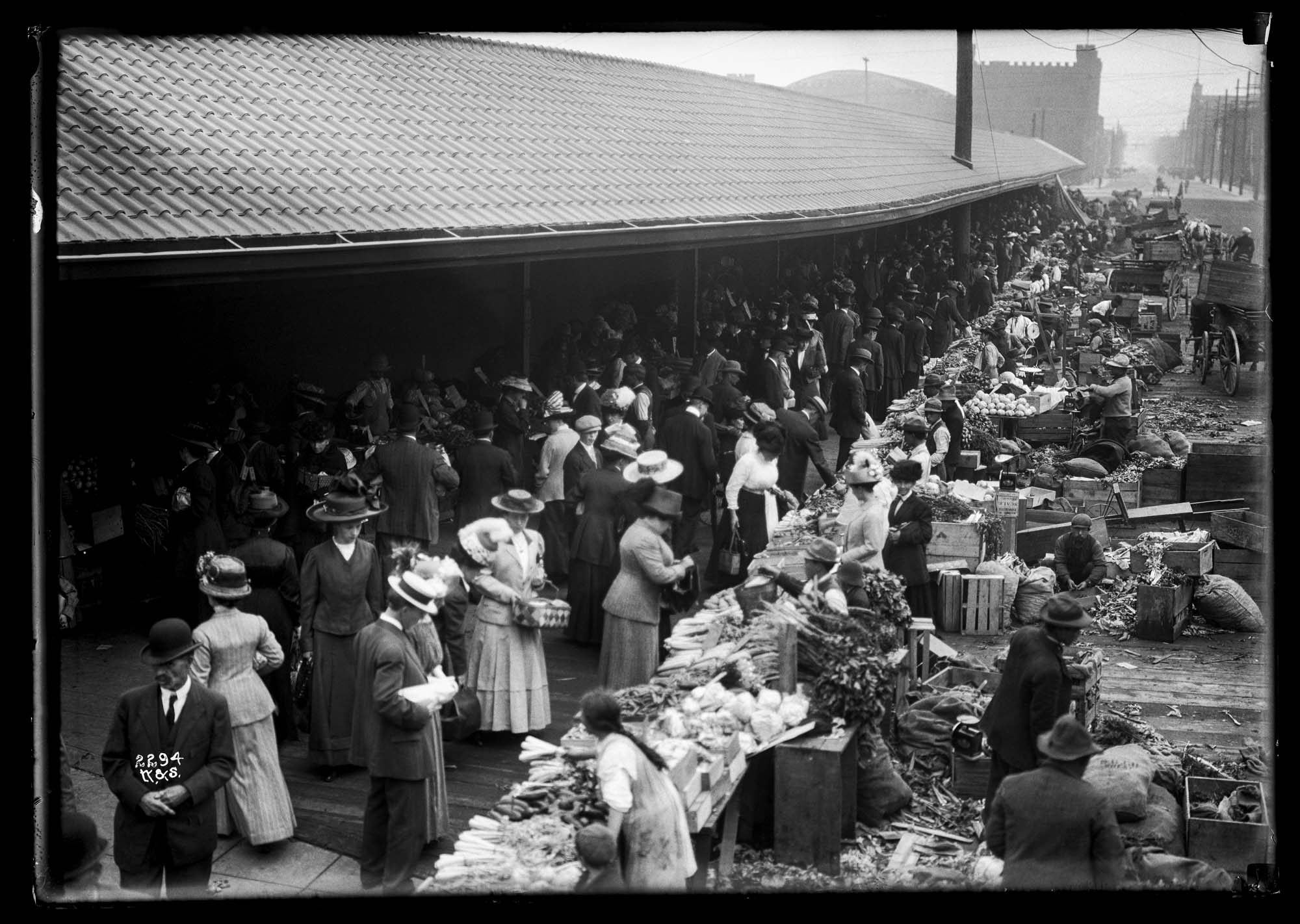 Image of The new arcade at the Pike Place Public Market, circa 1911