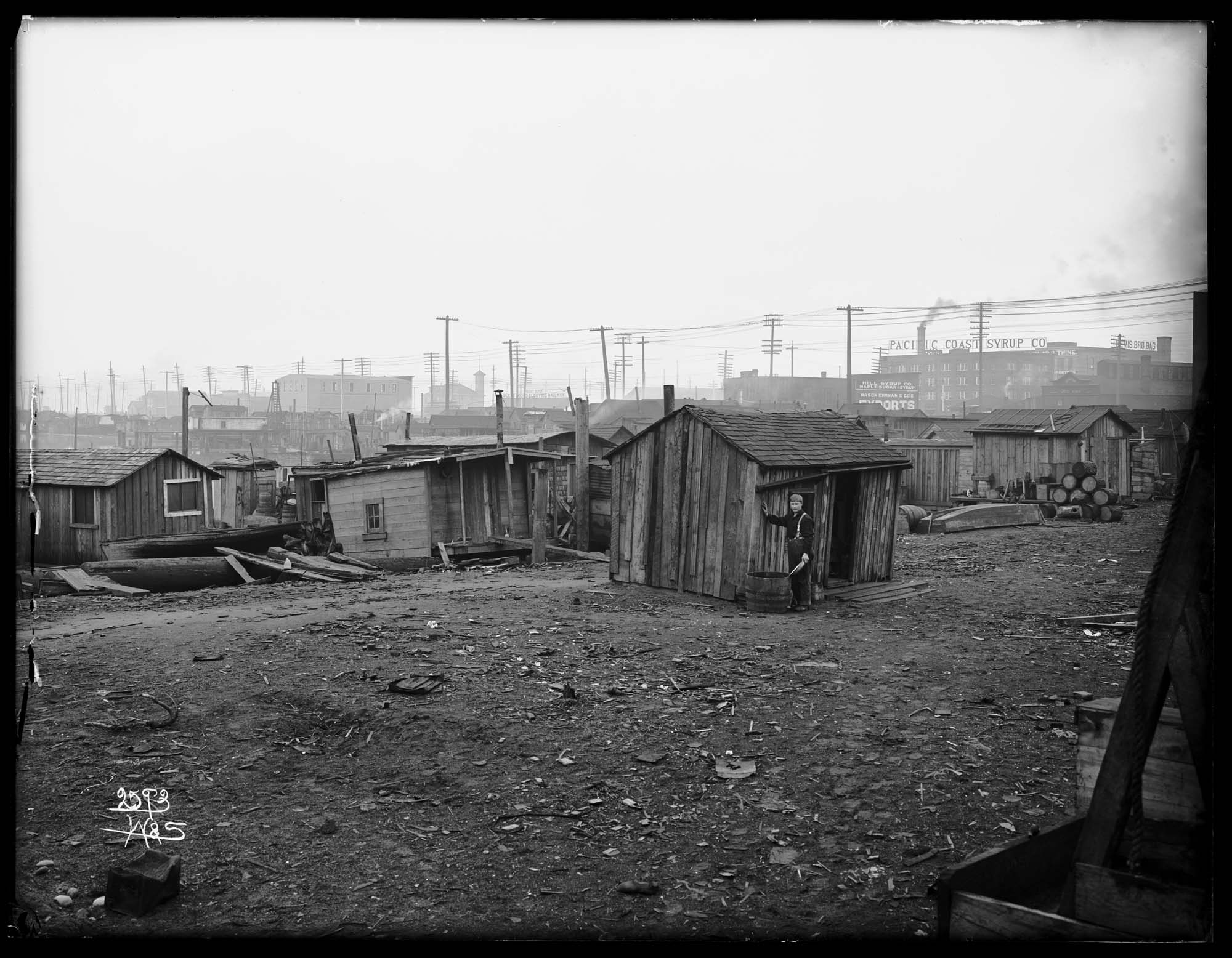 Image of Shacks on tideflats, Seattle, 1910