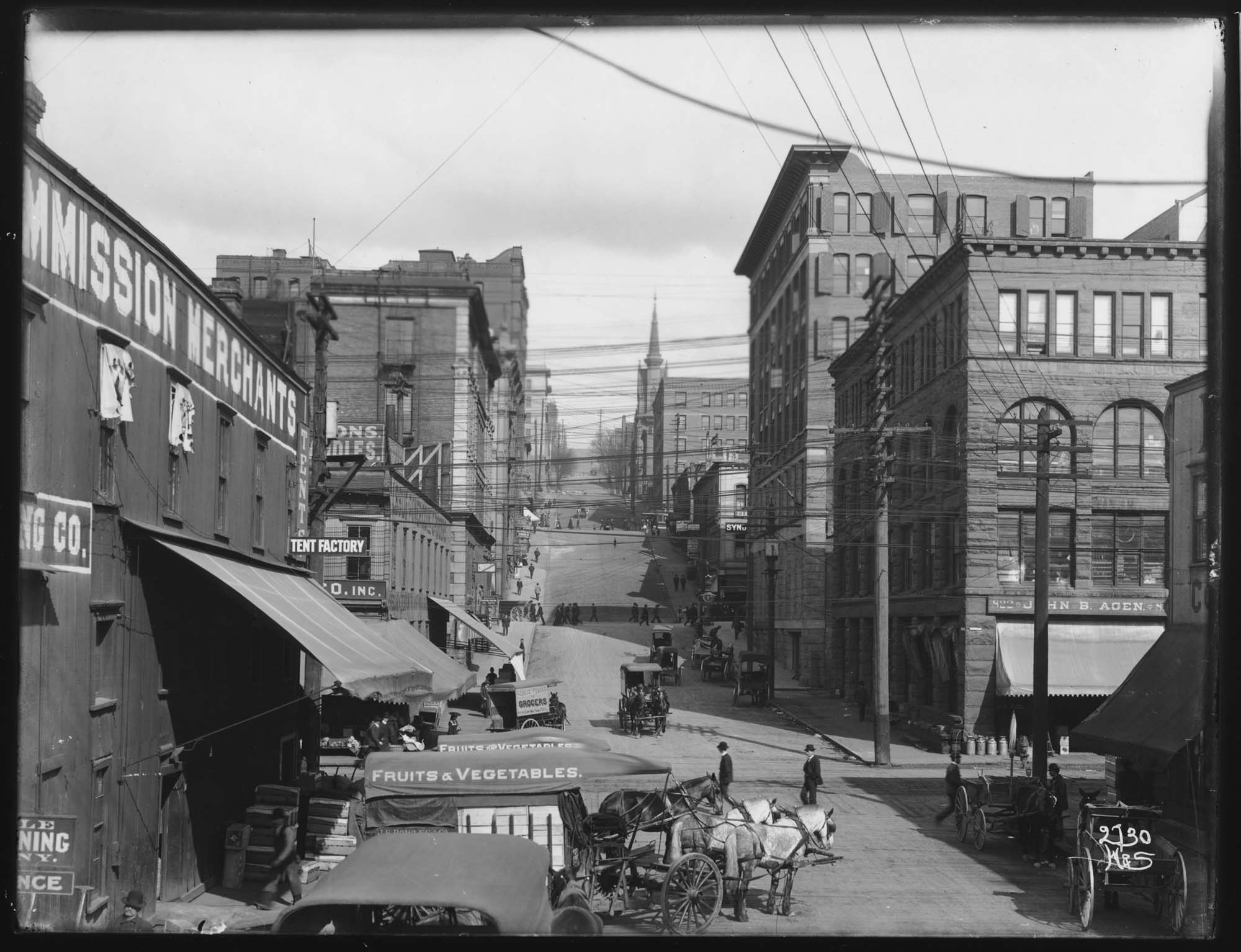 Image of Marion Street, Seattle, circa 1905