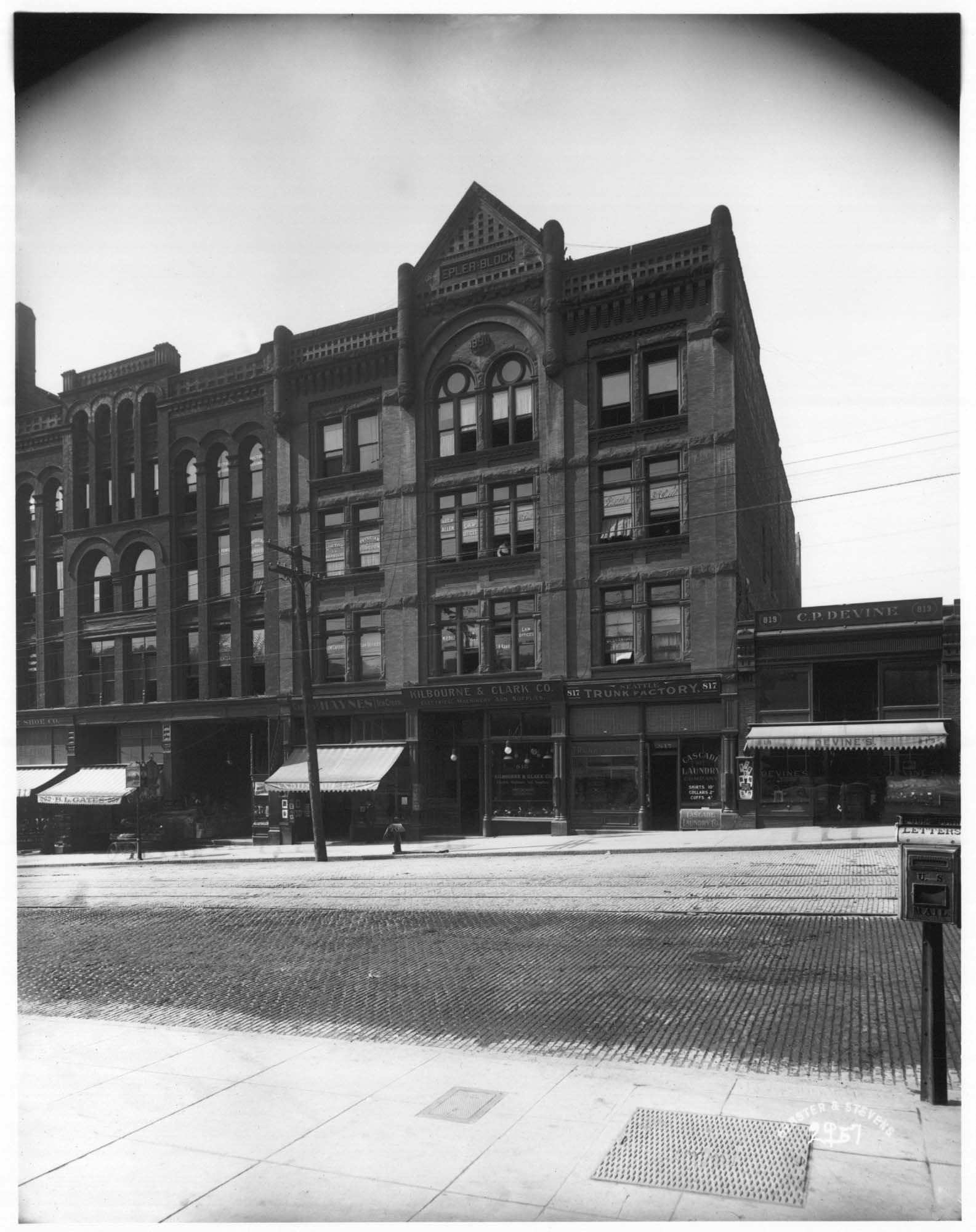 Image of Epler Block, Seattle, circa 1905