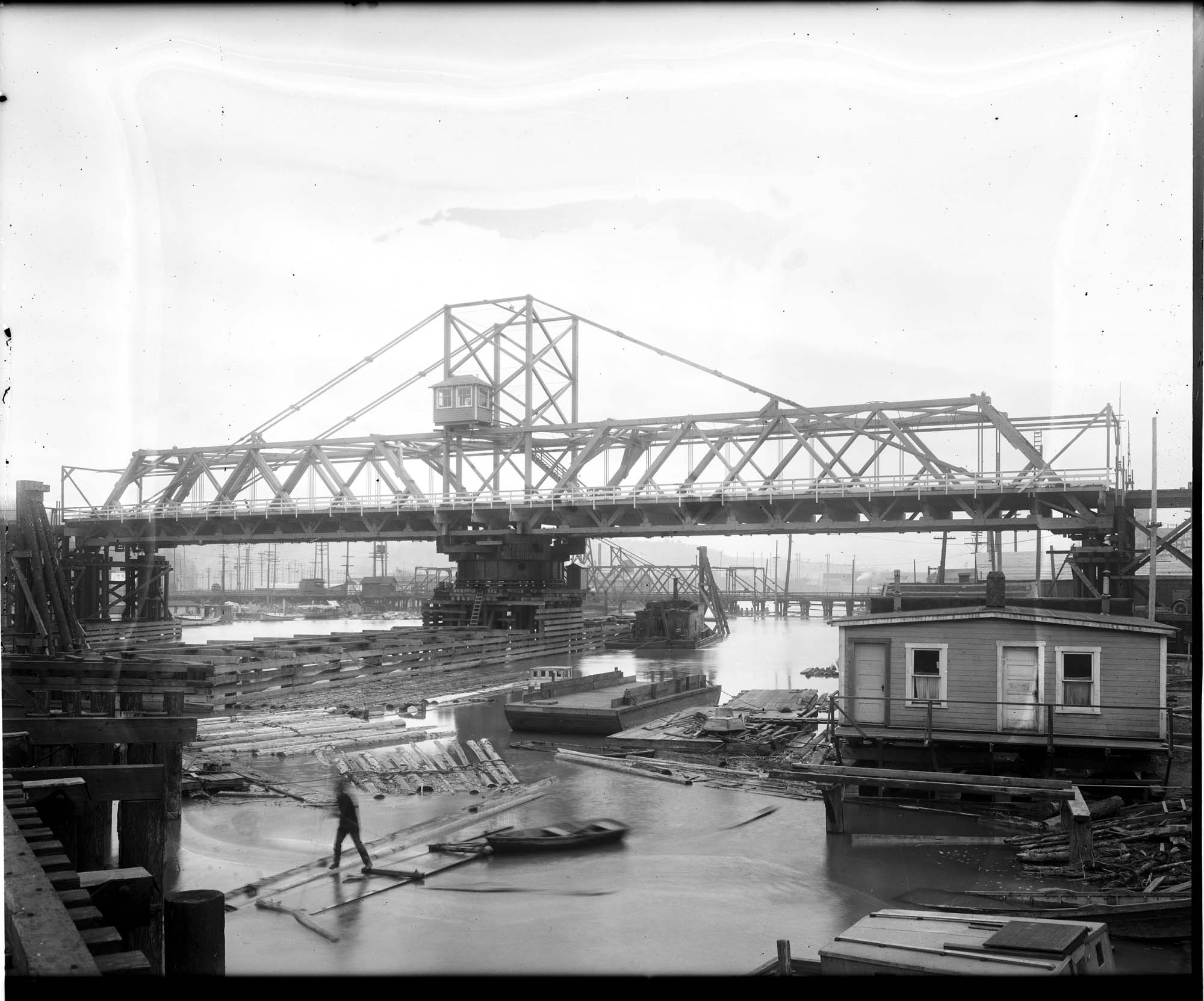 Image of New Spokane Street Bridge, circa 1917