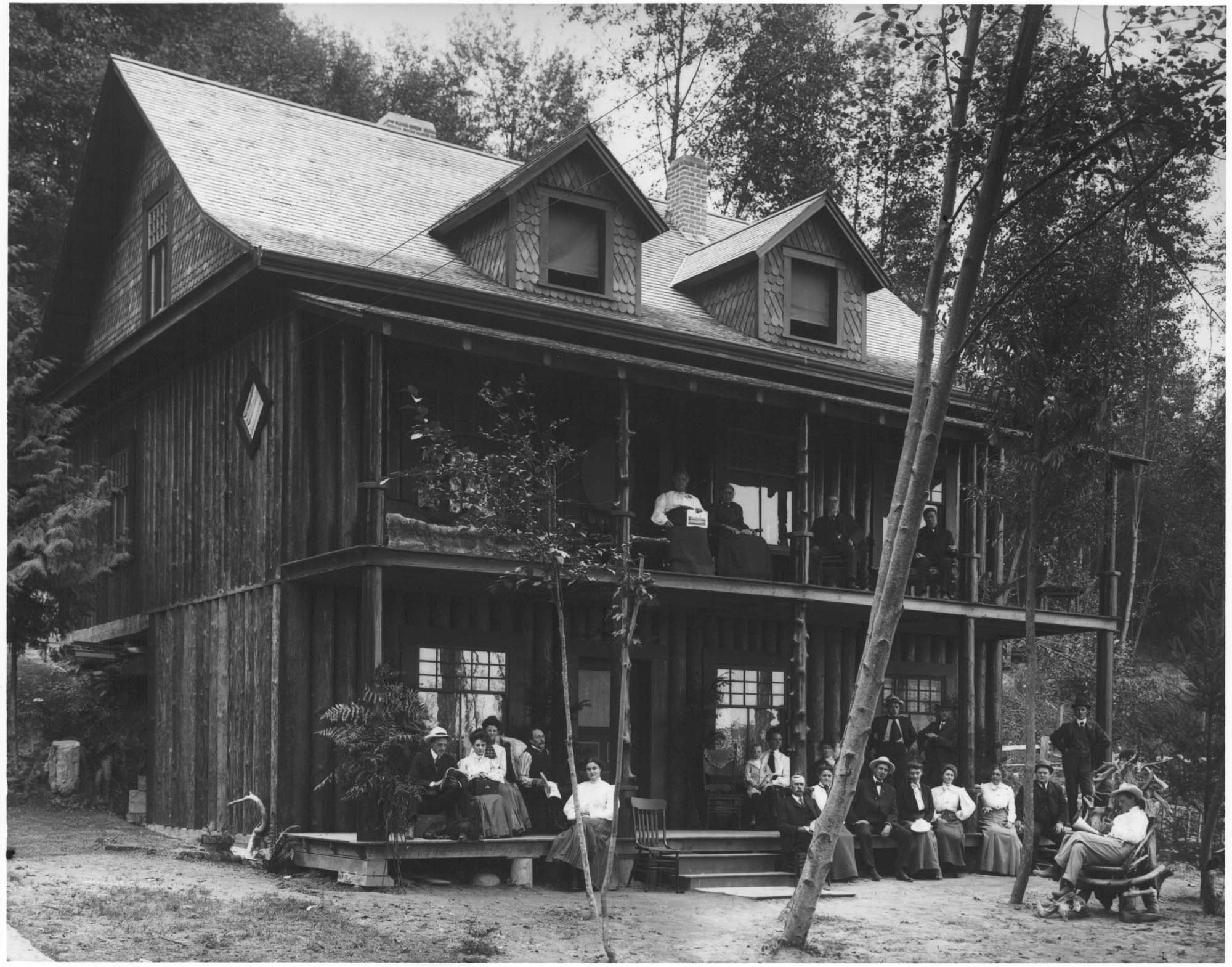 Image of Seaview Hall at Alki, Seattle, circa 1905