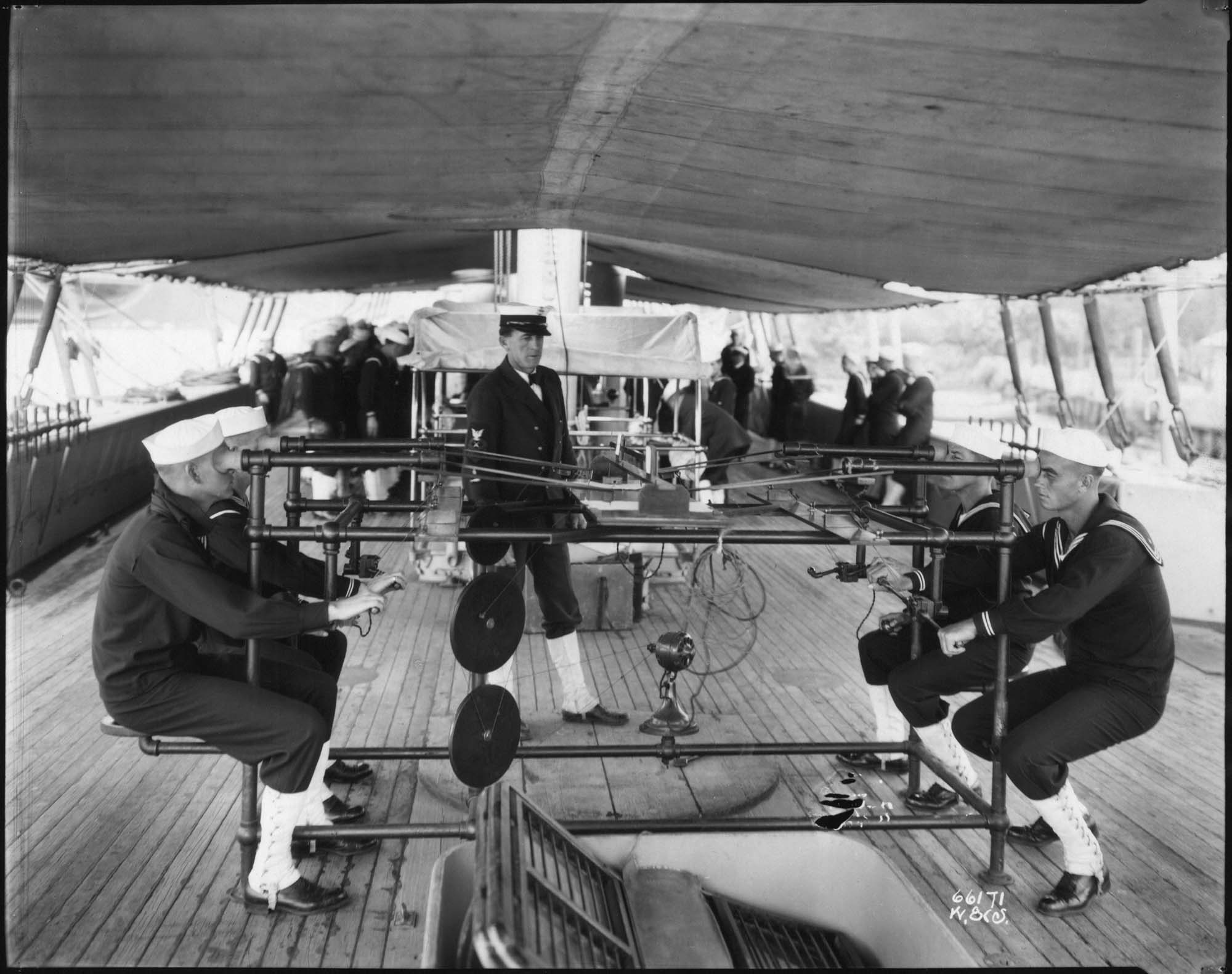 Image of Sailors training at naval training camp, Seattle, circa 1918