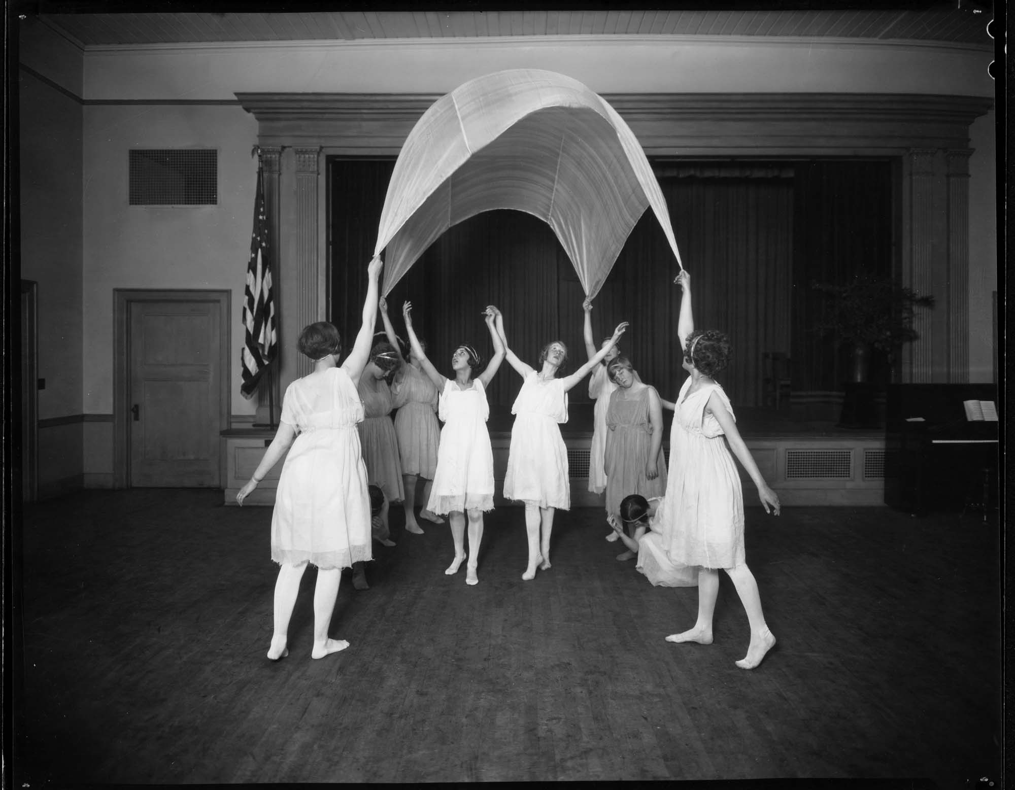 Image of Modern dance group at John Muir School, circa 1927