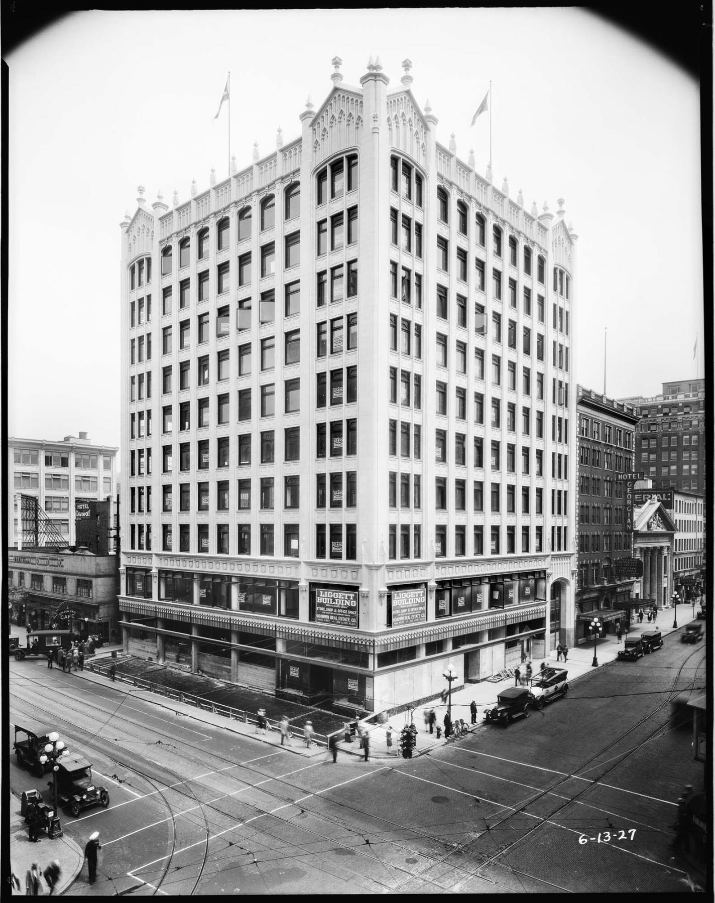 Image of Liggett Building, Seattle, circa 1927