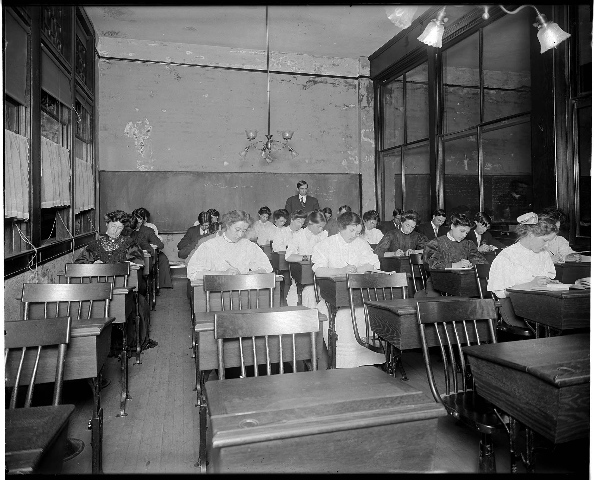 Image of Class at Wilson's Modern Business College, circa 1910