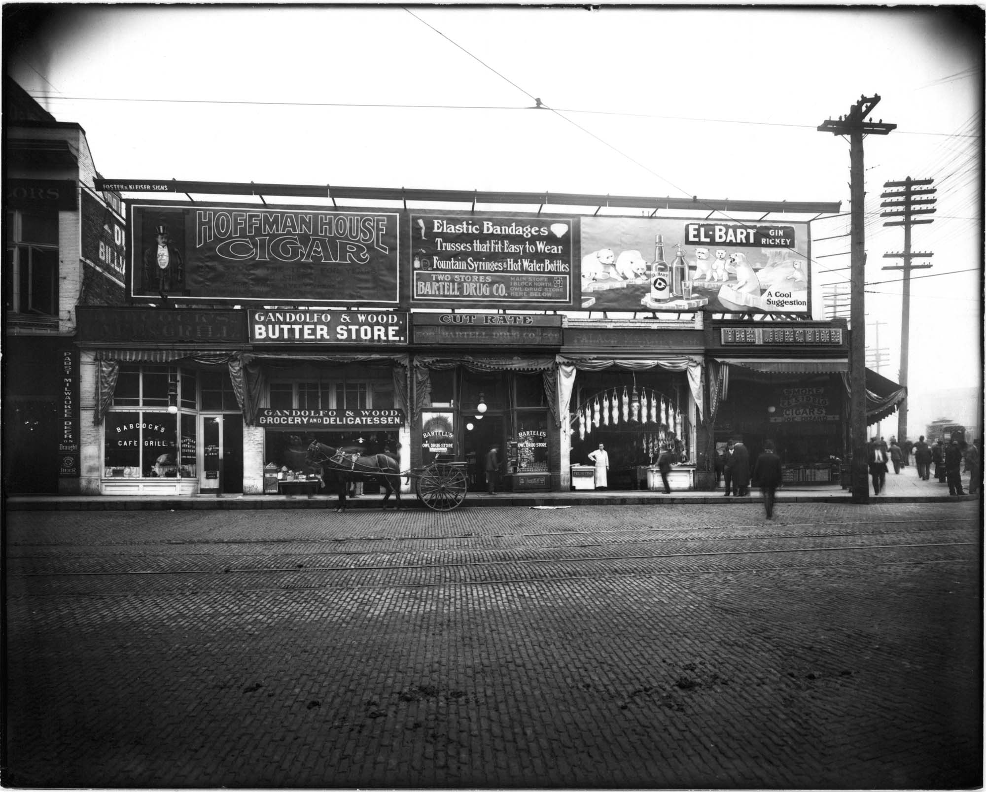 Image of Second Bartell Drug store, Seattle, circa 1908