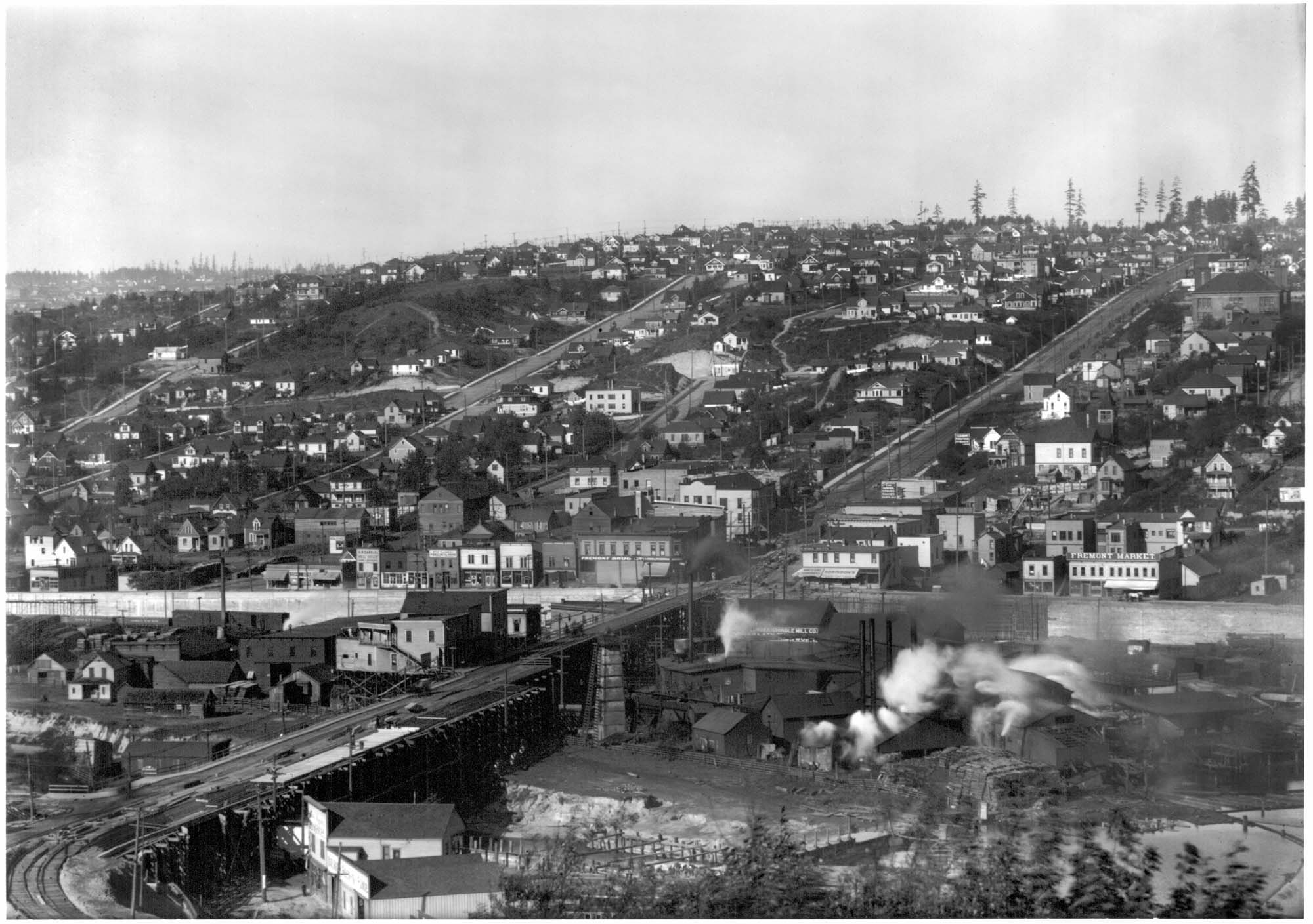 Image of Fremont neighborhood, Seattle, circa 1906