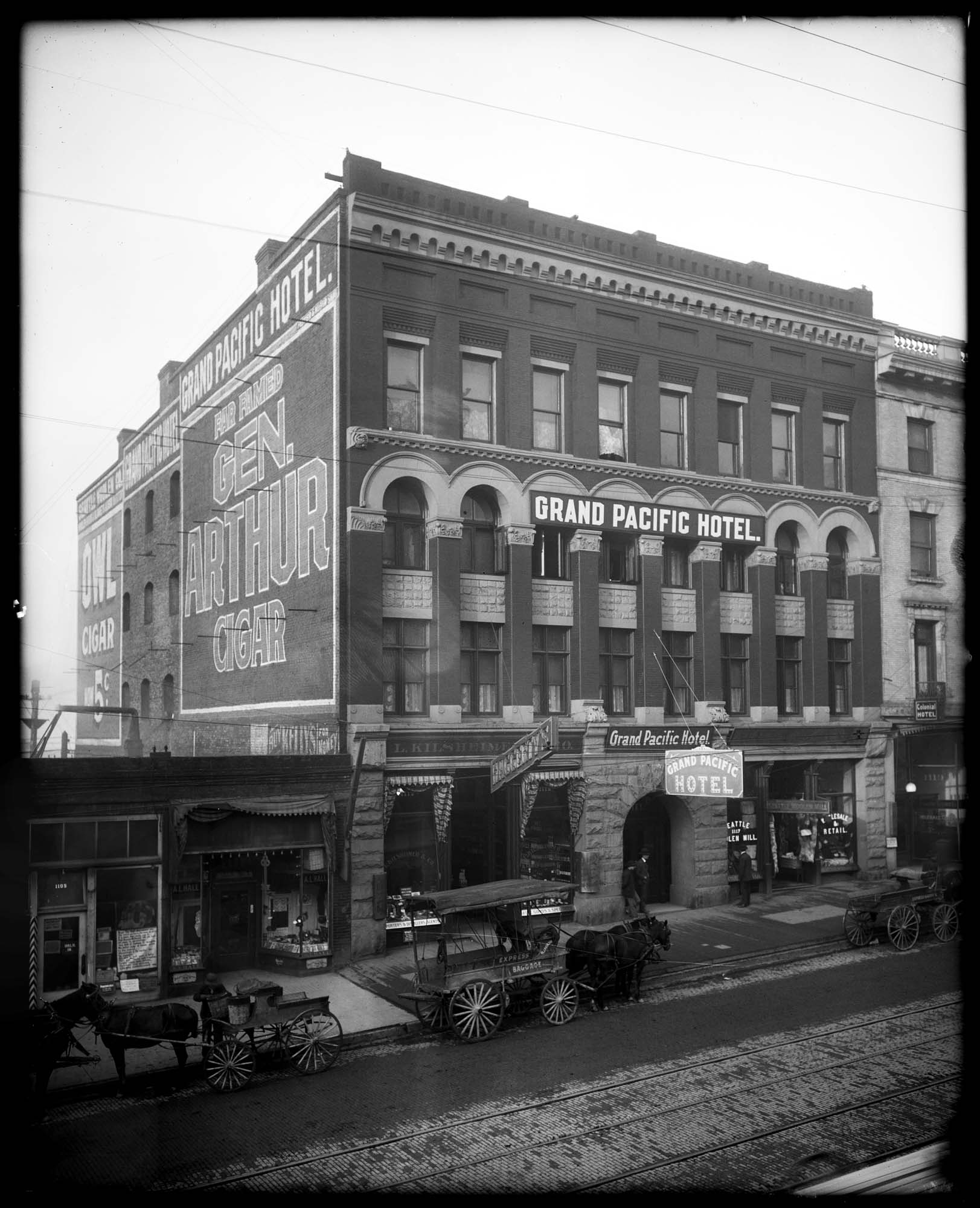 Image of Grand Pacific Hotel, Seattle, circa 1907