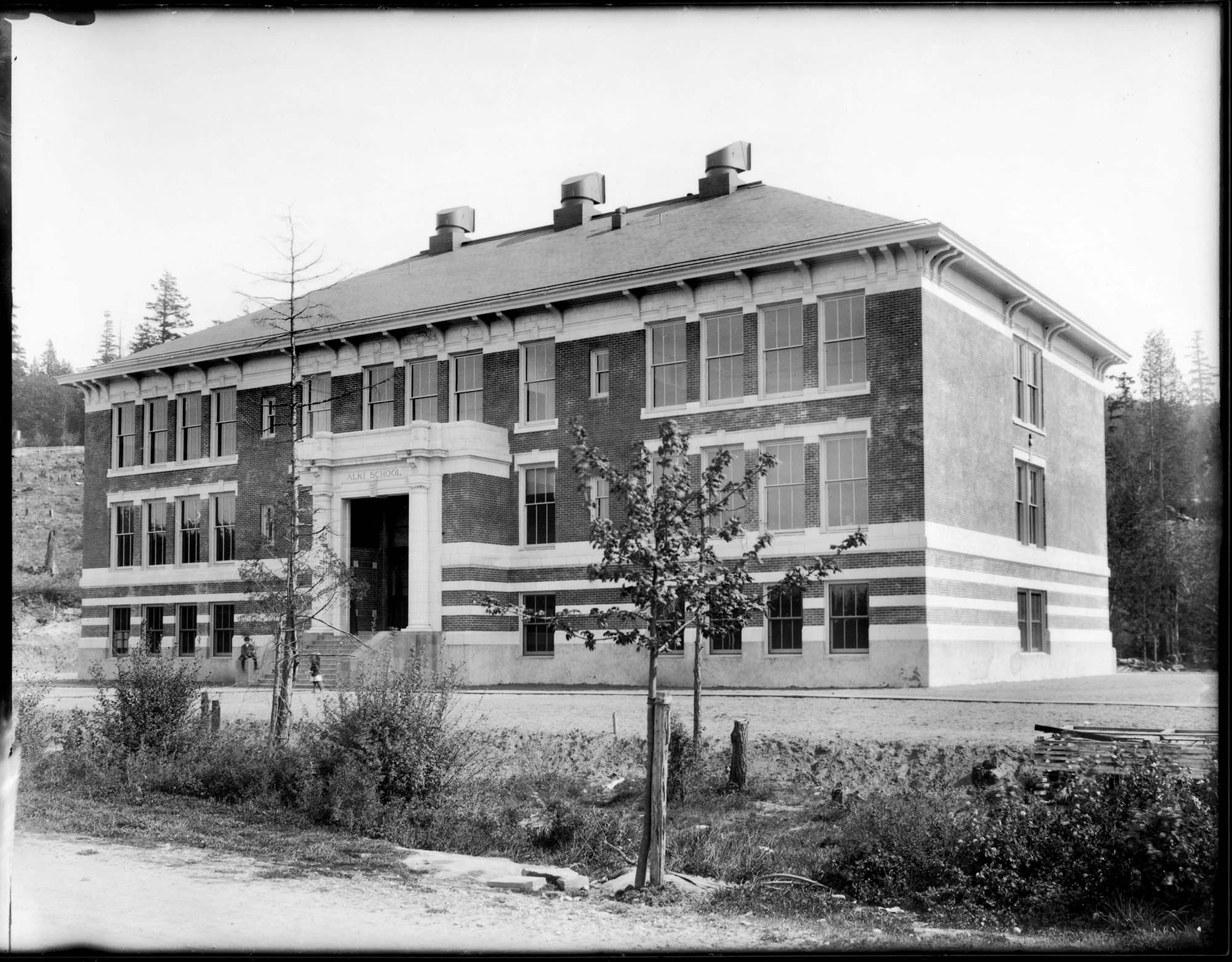 Image of Alki School, Seattle, circa 1915