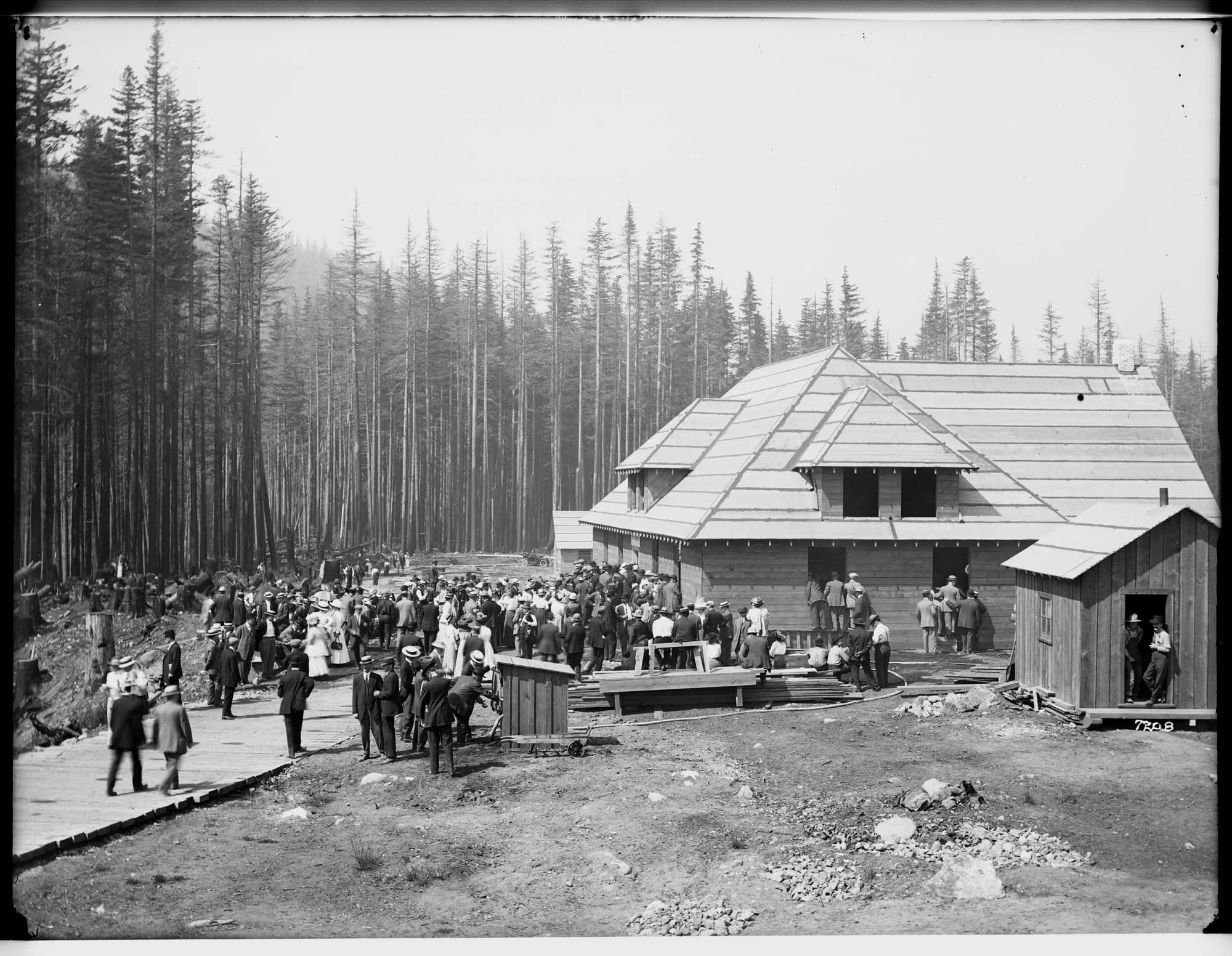 Image of Groundbreaking ceremony for Cedar Falls dam, 1912