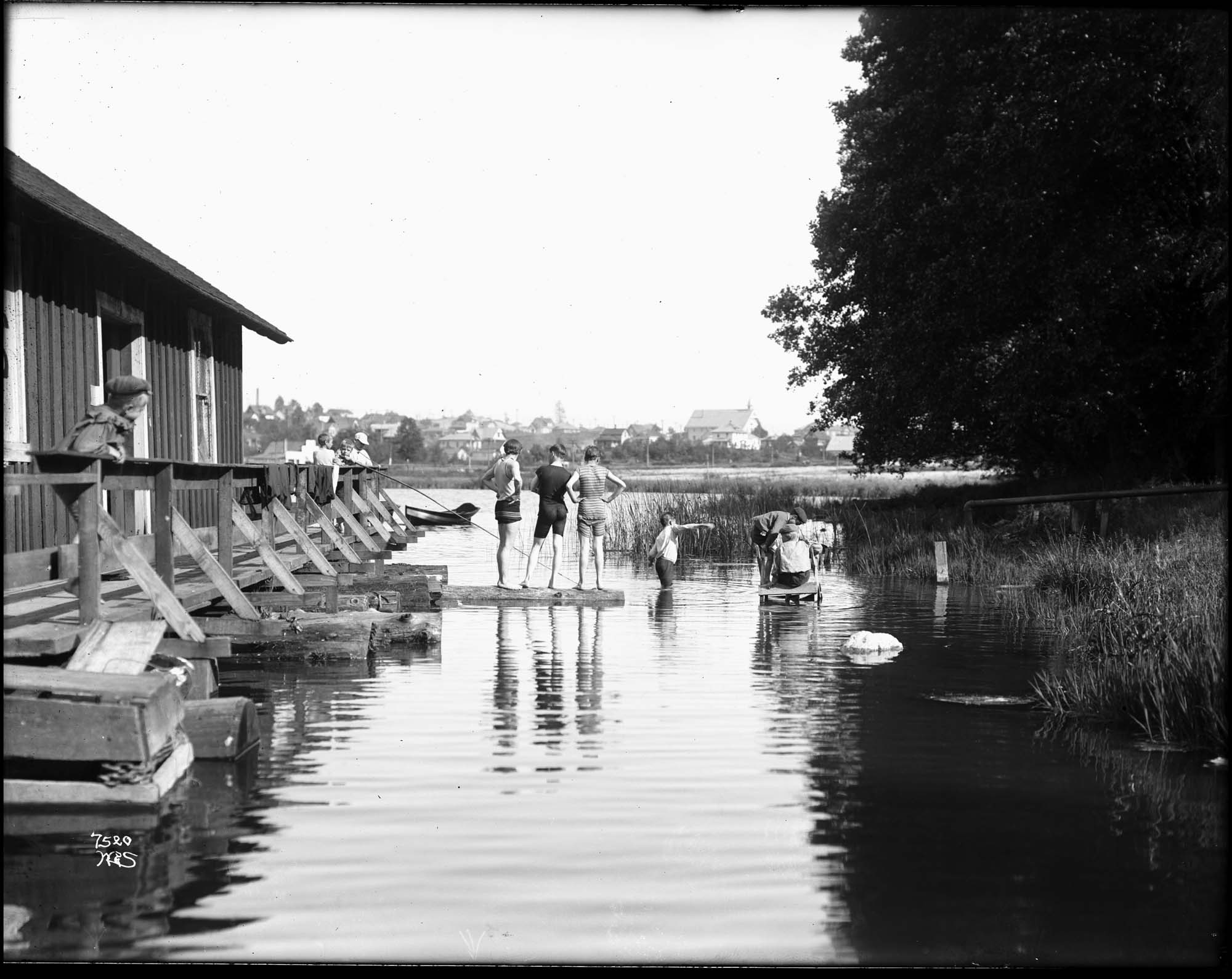 Image of Swimmers at Green Lake, circa 1914